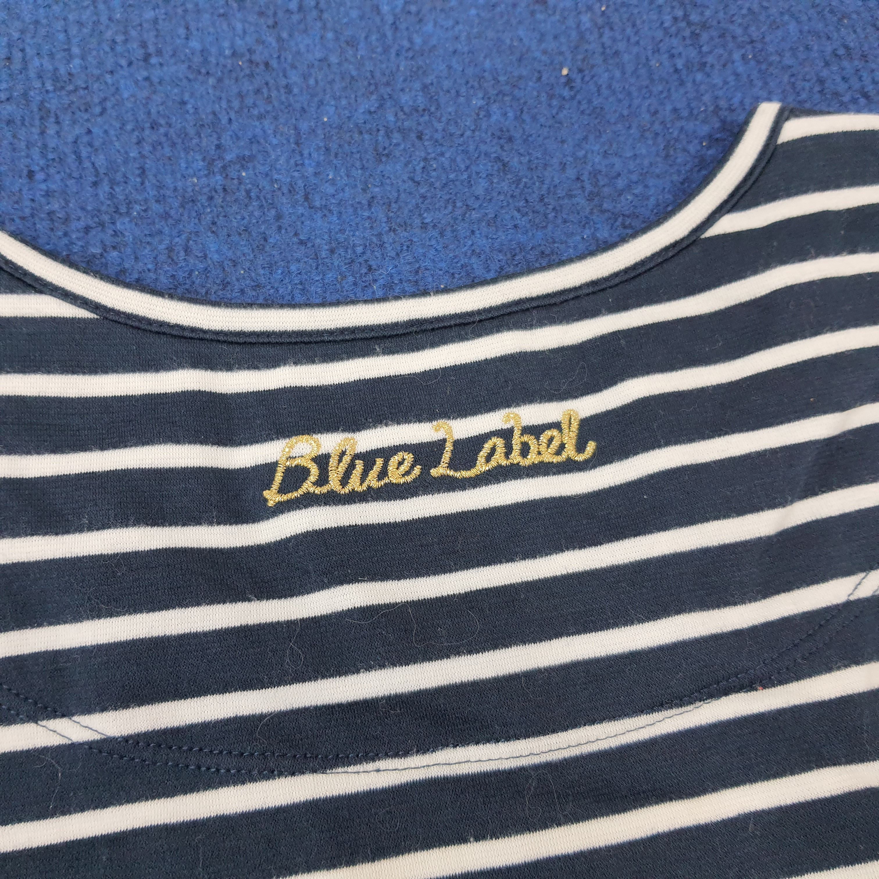 Burberry × Vintage Vintage Burberry Blue Label Striped Maxi Designer Dresses Size S / US 4 / IT 40 - 5 Thumbnail