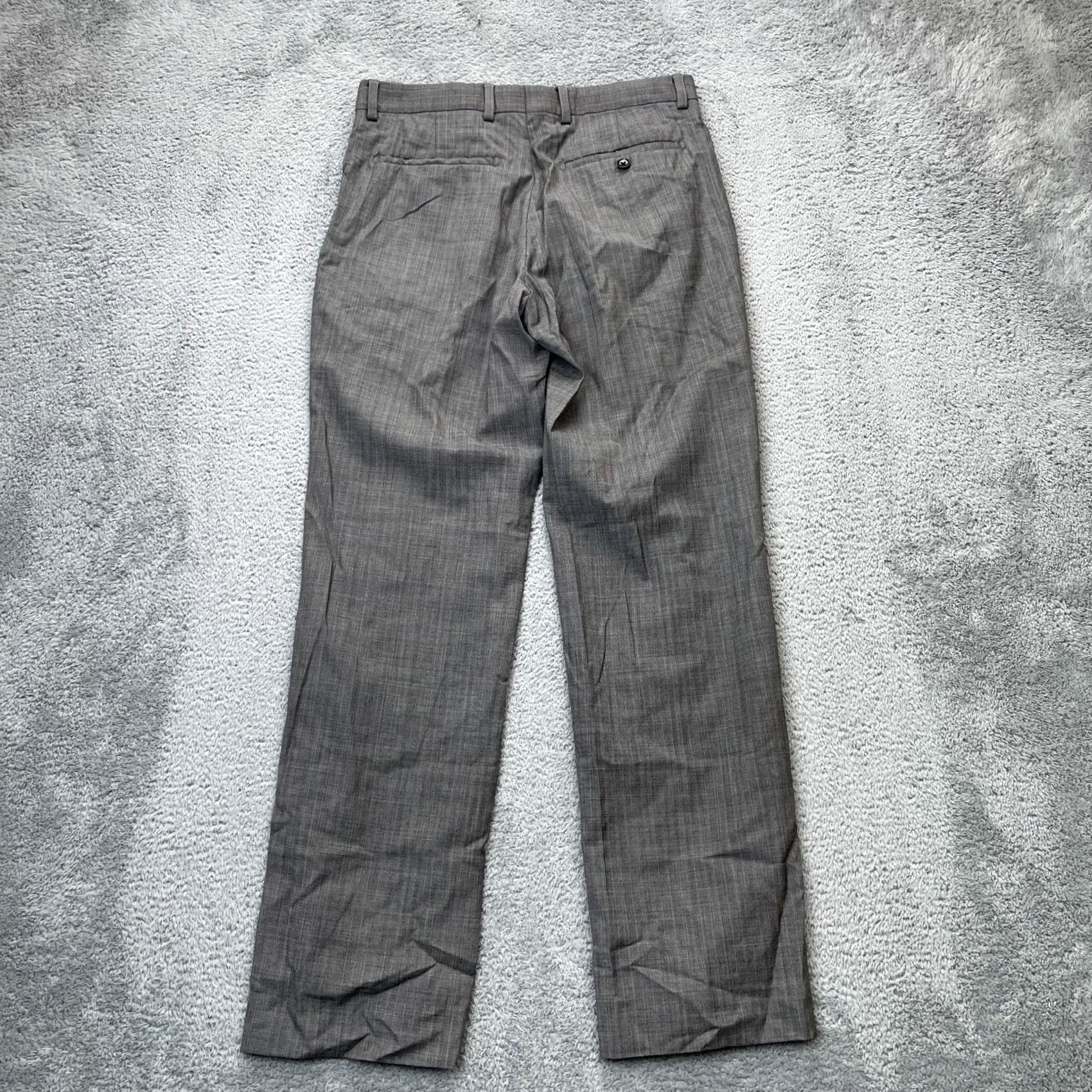 Banana Republic Banana Republic Gray Wool Blend Modern Fit Straight Leg Dress Pants Mens 30x32 Size US 32 / EU 48 - 5 Thumbnail