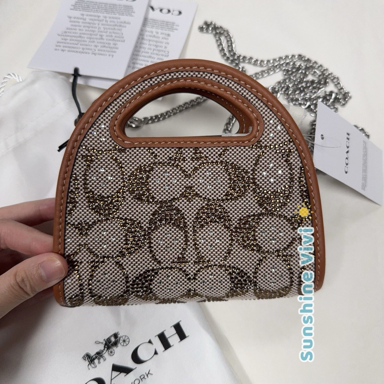 Coach NWT Limited Coach Card Case Crystal Signature Jacquard CX243 Size ONE SIZE - 1 Thumbnail