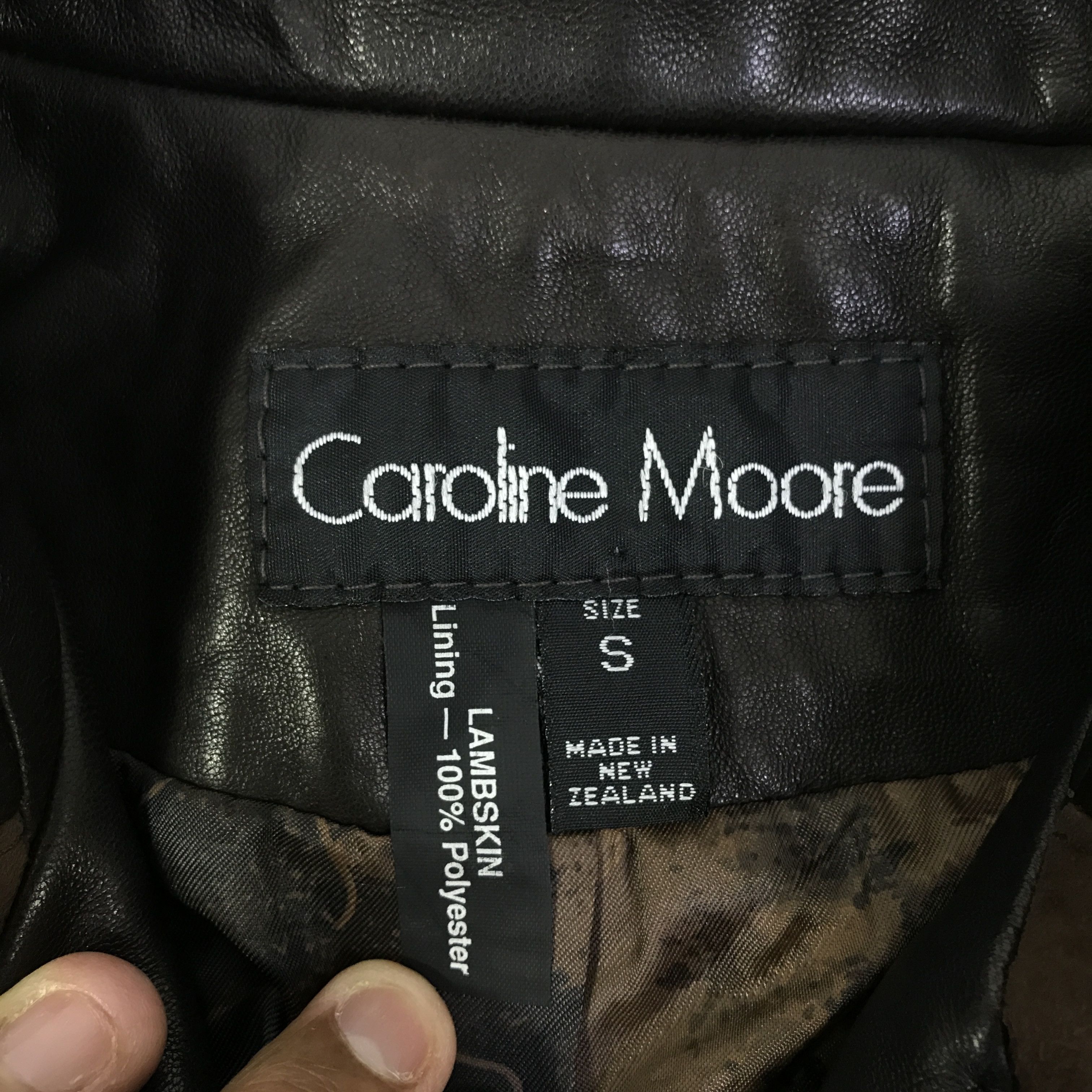 Vintage Vintage Caroline Moore Leather Jacket K114B21 Size US S / EU 44-46 / 1 - 11 Thumbnail