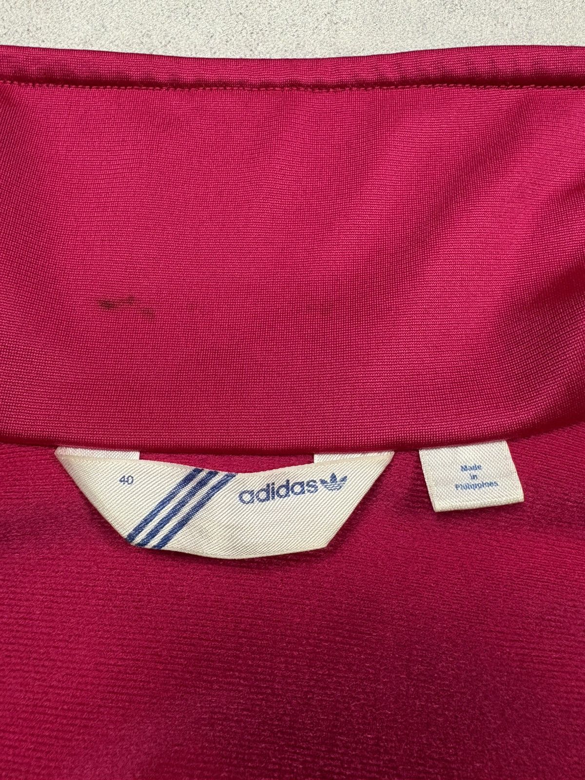 Adidas Vintage 2000s Adidas Trefoil Logo Track Jacket Pink Zip Y2K Size M / US 6-8 / IT 42-44 - 16 Thumbnail