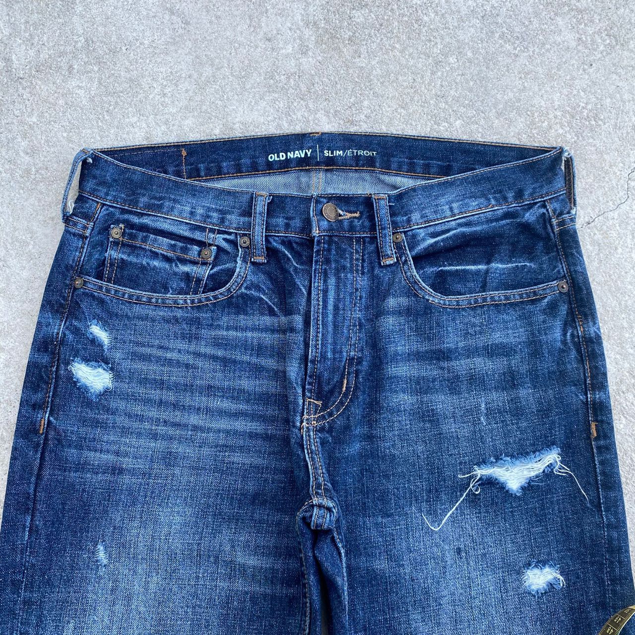 Old Navy Vintage Old Navy Slim Distressed Denim Size US 32 / EU 48 - 11 Thumbnail