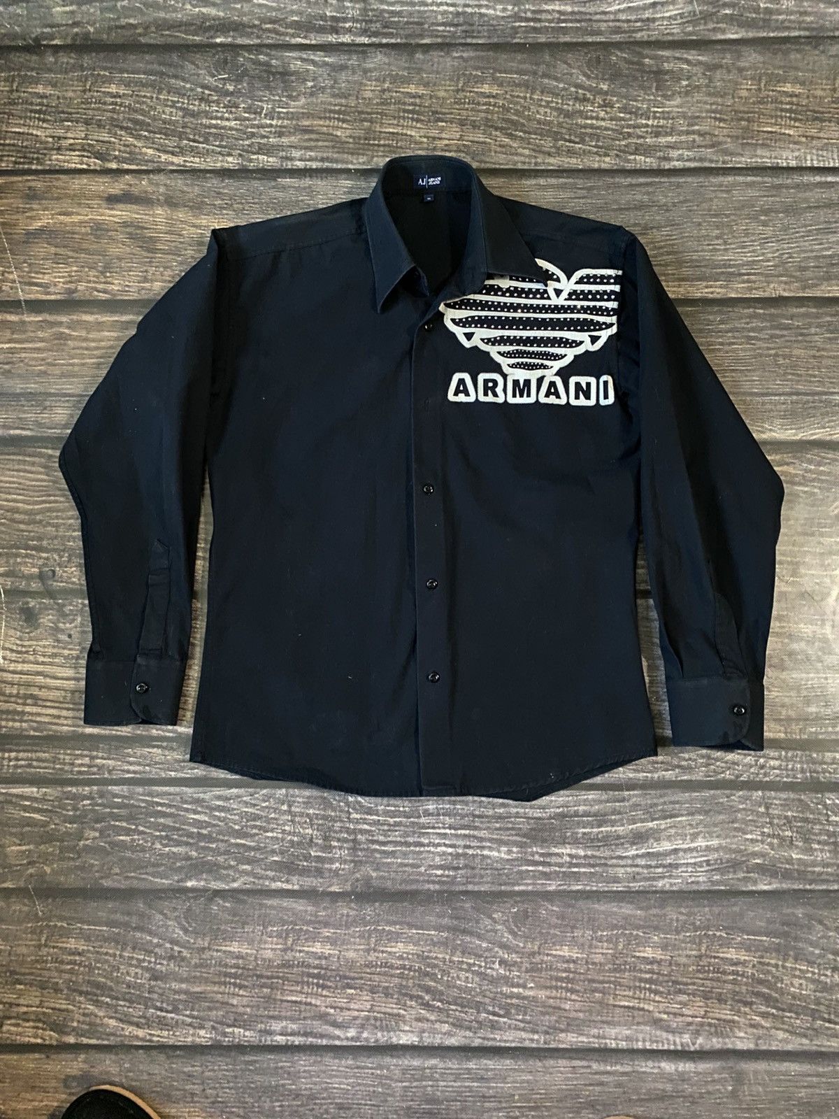 Armani 90’s Armani Archive Vintage Heavy Shirt Size US M / EU 48-50 / 2 - 1 Thumbnail