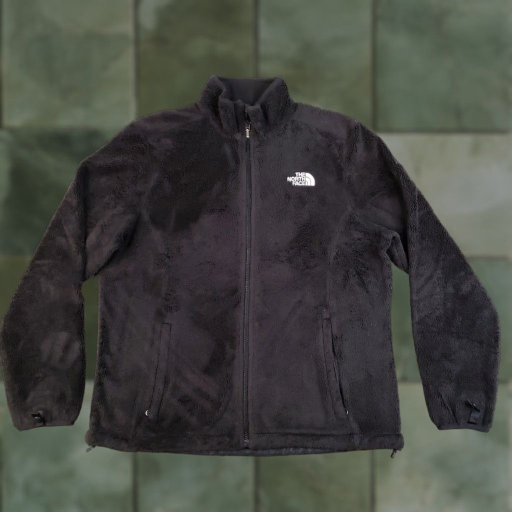 The North Face North Face Osito Jacket Womens Large Black Fleece Full Zip High Pile Hiking Size L / US 10 / IT 46 - 1 Thumbnail