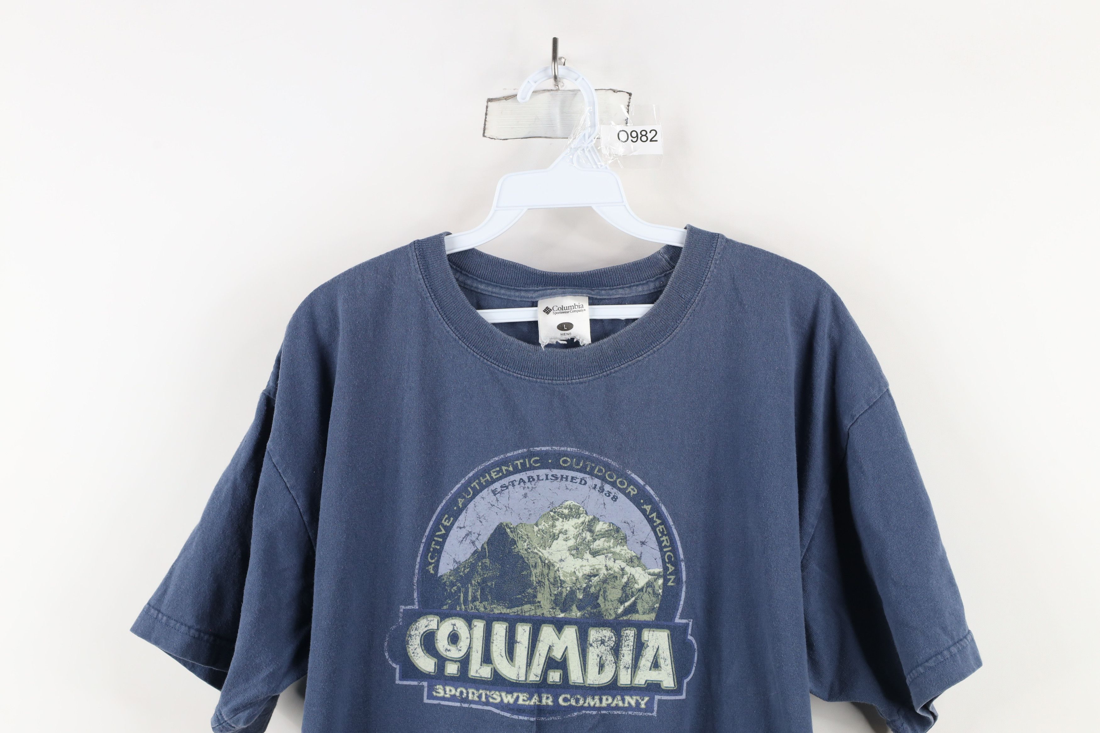 Columbia × Vintage Vintage 90s Columbia Spell Mountains Short Sleeve T-Shirt Size US L / EU 52-54 / 3 - 2 Thumbnail