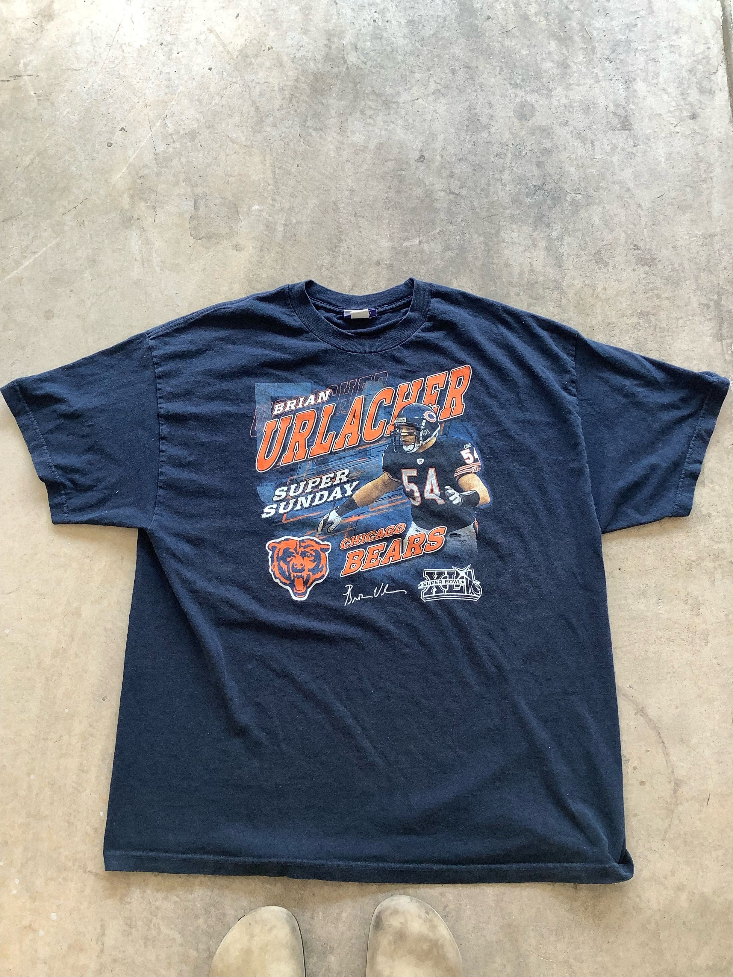 Reebok Vintage Brian Urlacher Super Sunday Tee Size US XL / EU 56 / 4 - 1 Thumbnail