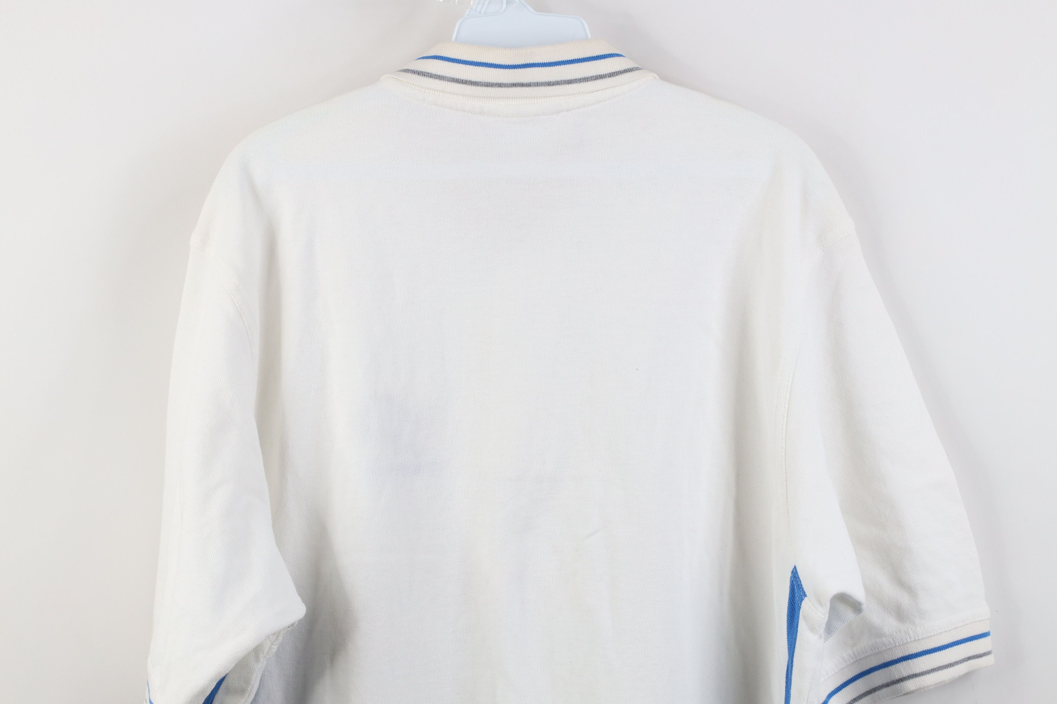 Vintage Vintage NFL Detroit Lions Football Golf Polo Shirt White Size US L / EU 52-54 / 3 - 14 Thumbnail