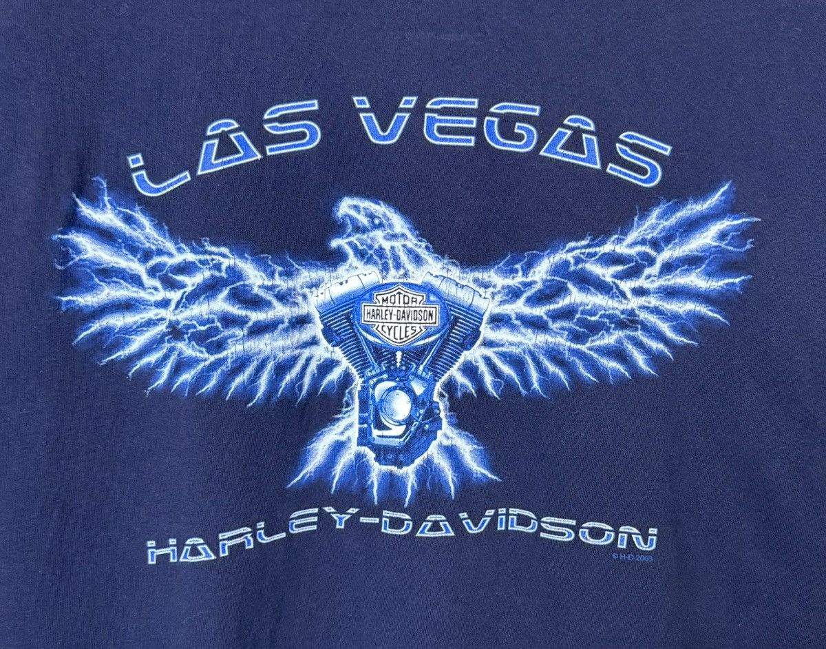 Harley Davidson 2003 Harley Davidson 'LV, Nevada' Biker T-Shirt, Size XL! Size US XL / EU 56 / 4 - 2 Thumbnail