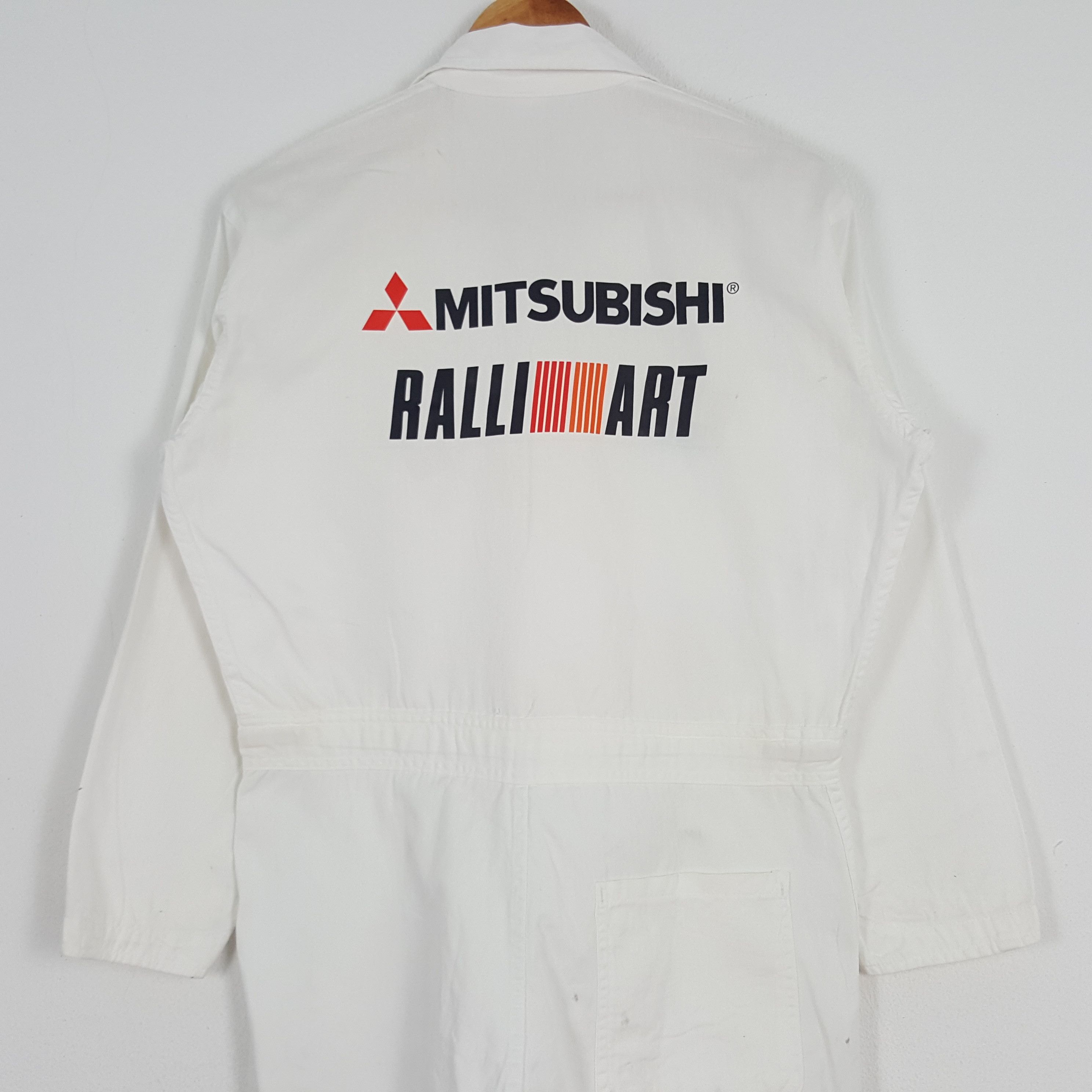 Japanese Brand × Vintage Vintage Mitsubishi Ralli Art Japanese Racing Coverall Jacket Size US M / EU 48-50 / 2 - 2 Thumbnail