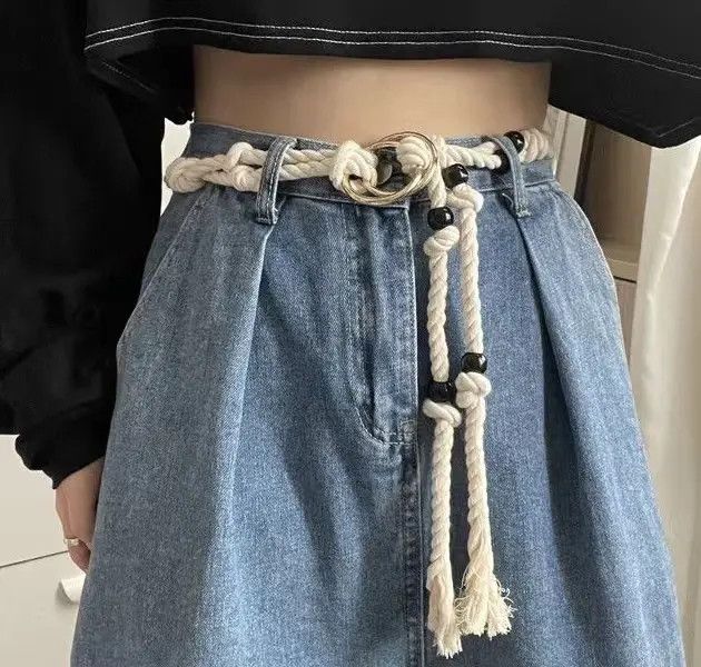 Designer × Japanese Brand × Vintage Vintage Braided Twisted Rope Harajuku Belt Size ONE SIZE - 1 Thumbnail