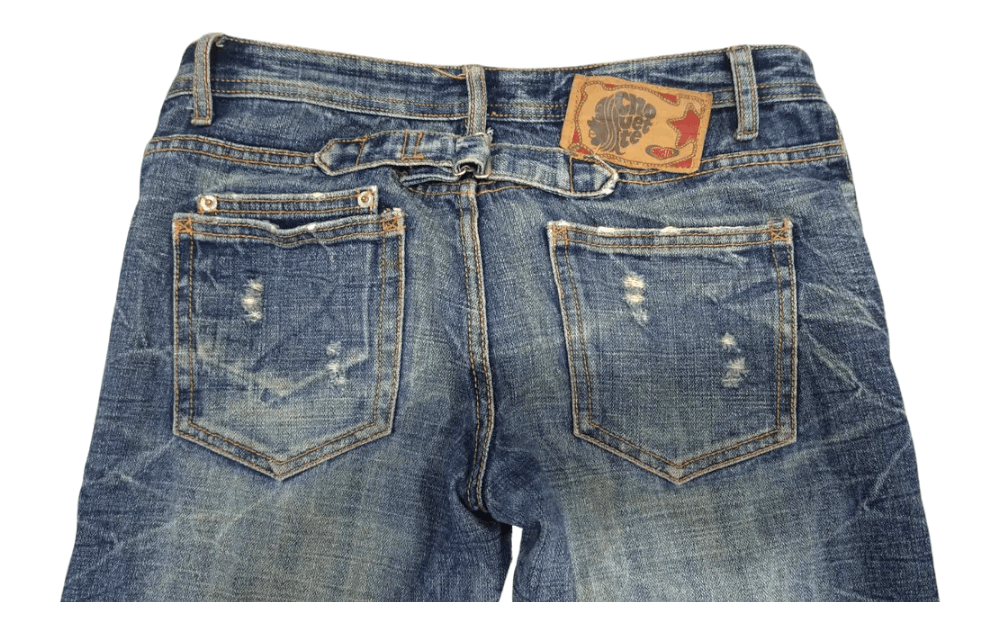 Japanese Brand Chouette Japan Mud Wash Minimalist Flare Jeans Size US 29 - 6 Thumbnail
