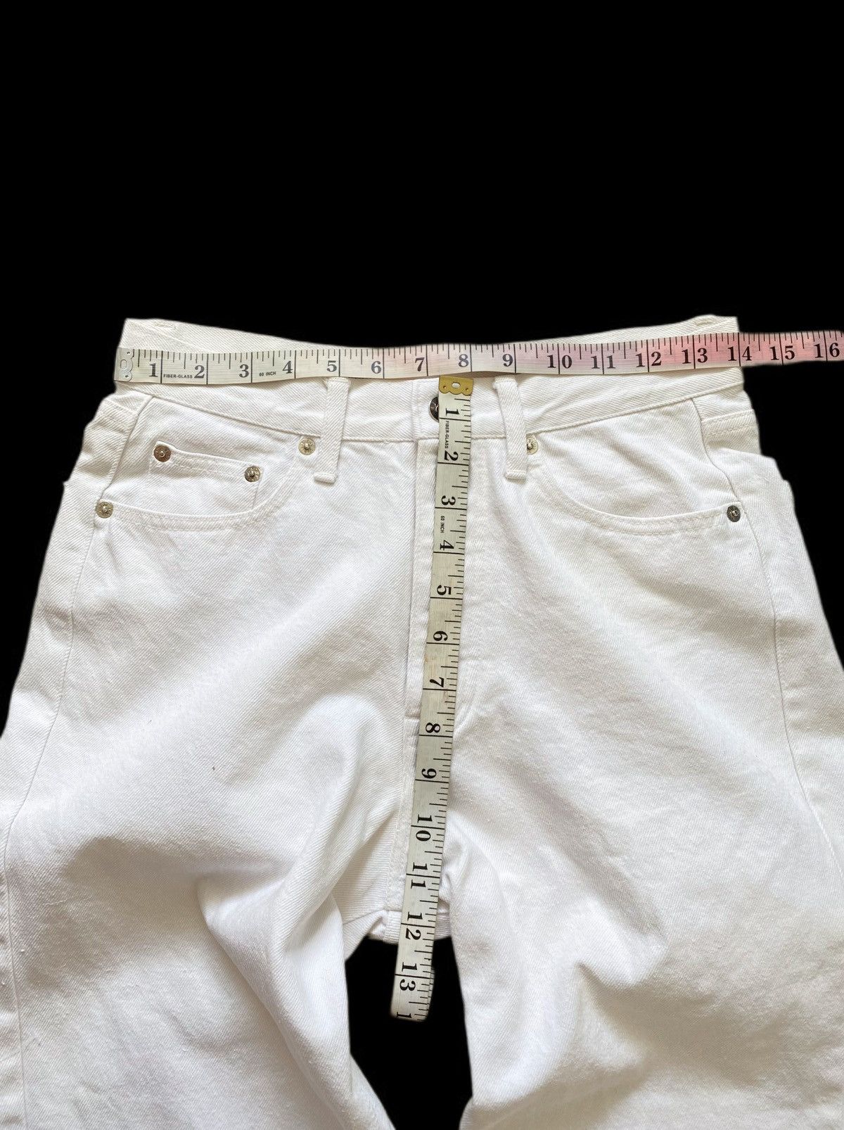 Y's Vintage Iwish Y’s Bis Yohji Yamamoto Crisp White Jeans Size US 28 / EU 44 - 7 Thumbnail