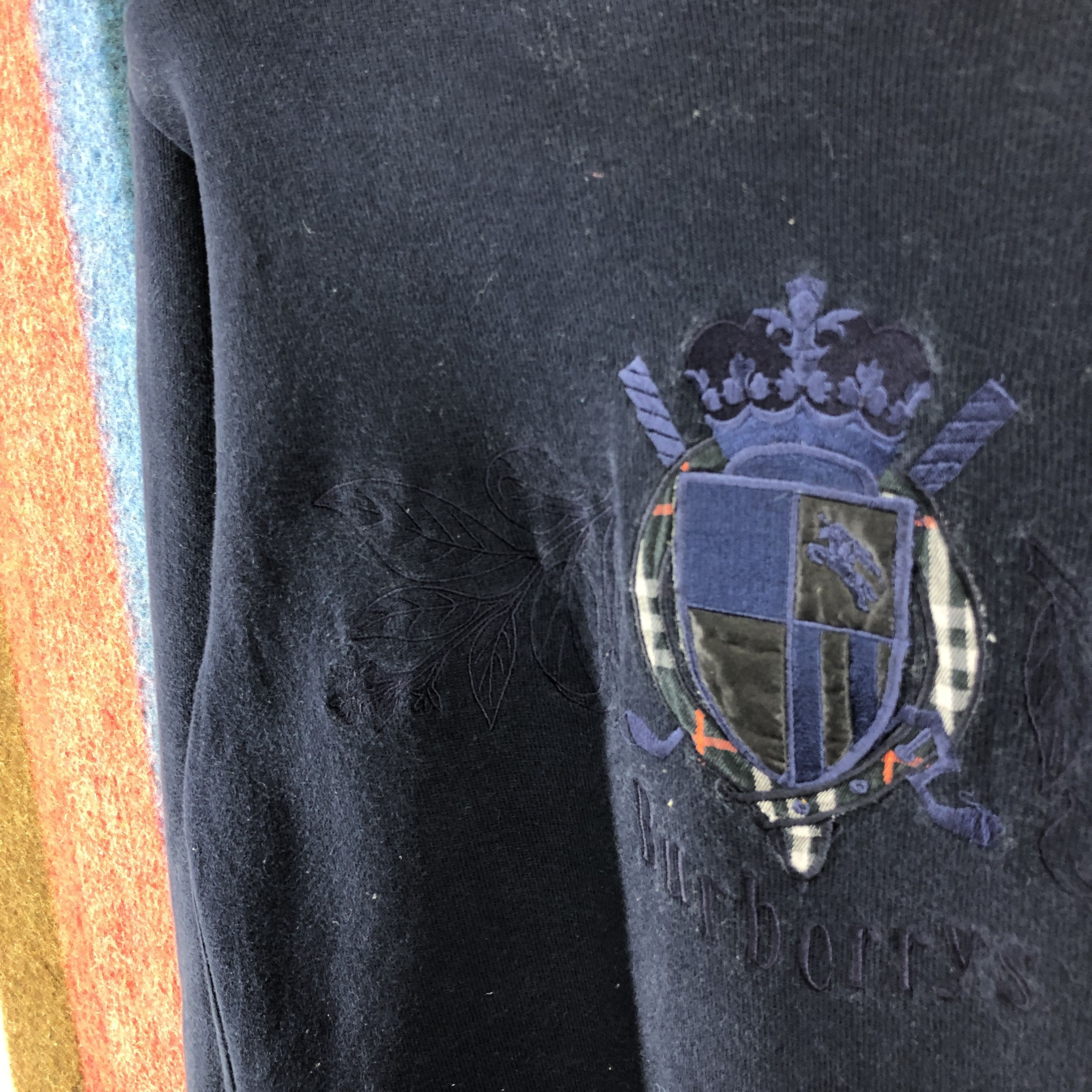 Burberry 90s Vintage BURBERRYS Crew Neck Sweatshirt #0212/J Size US S / EU 44-46 / 1 - 4 Thumbnail