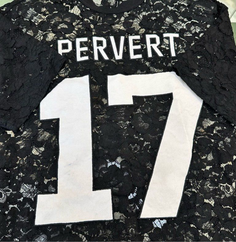 Givenchy Givenchy Black Lace Print Cotton T-Shirt (Size XXS) Size XXS / US 00 / IT 34 - 5 Thumbnail