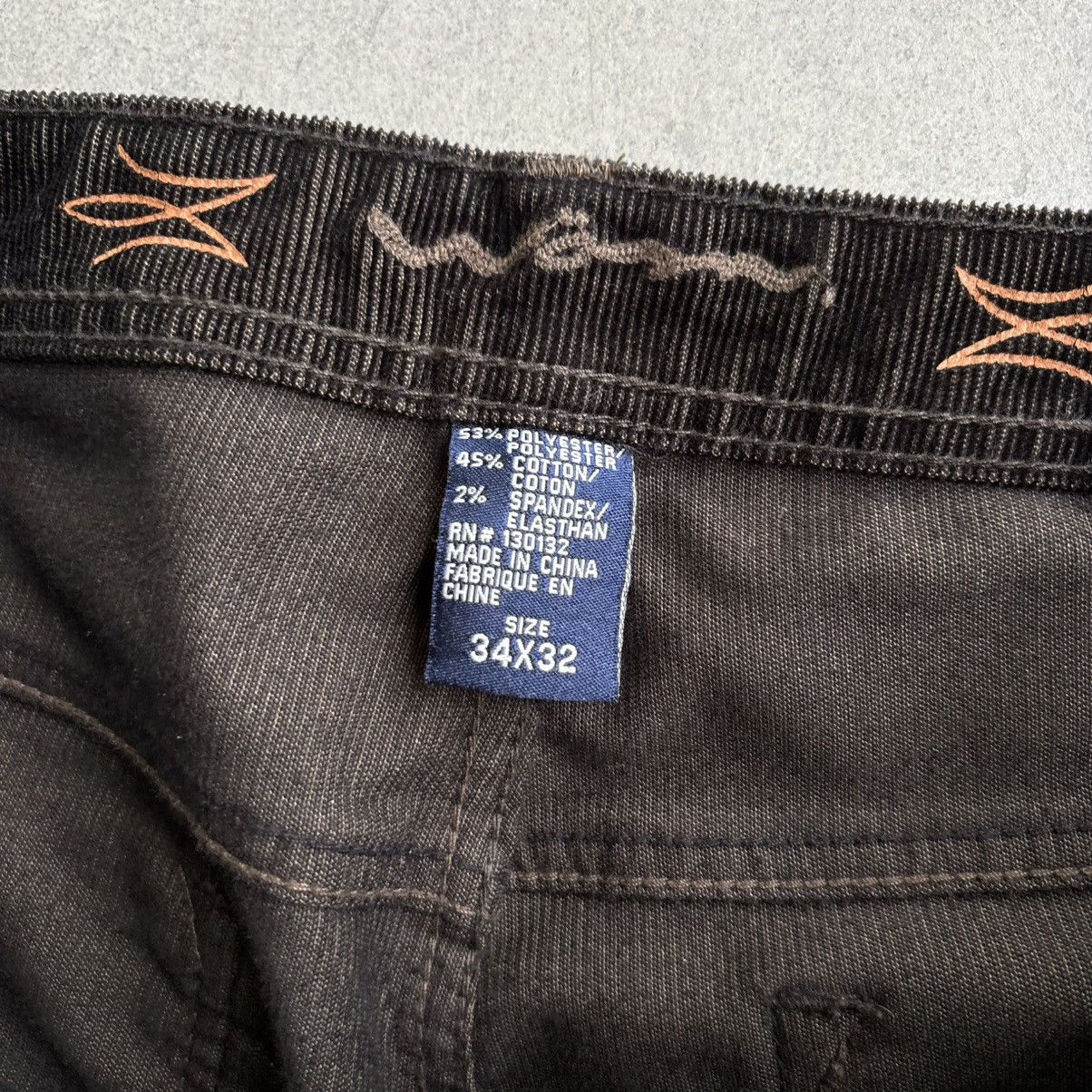 Seven 7 Vintage Brown Corduroy Dark Wash Denim Jeans 34x32 Straight Size US 34 / EU 50 - 7 Thumbnail