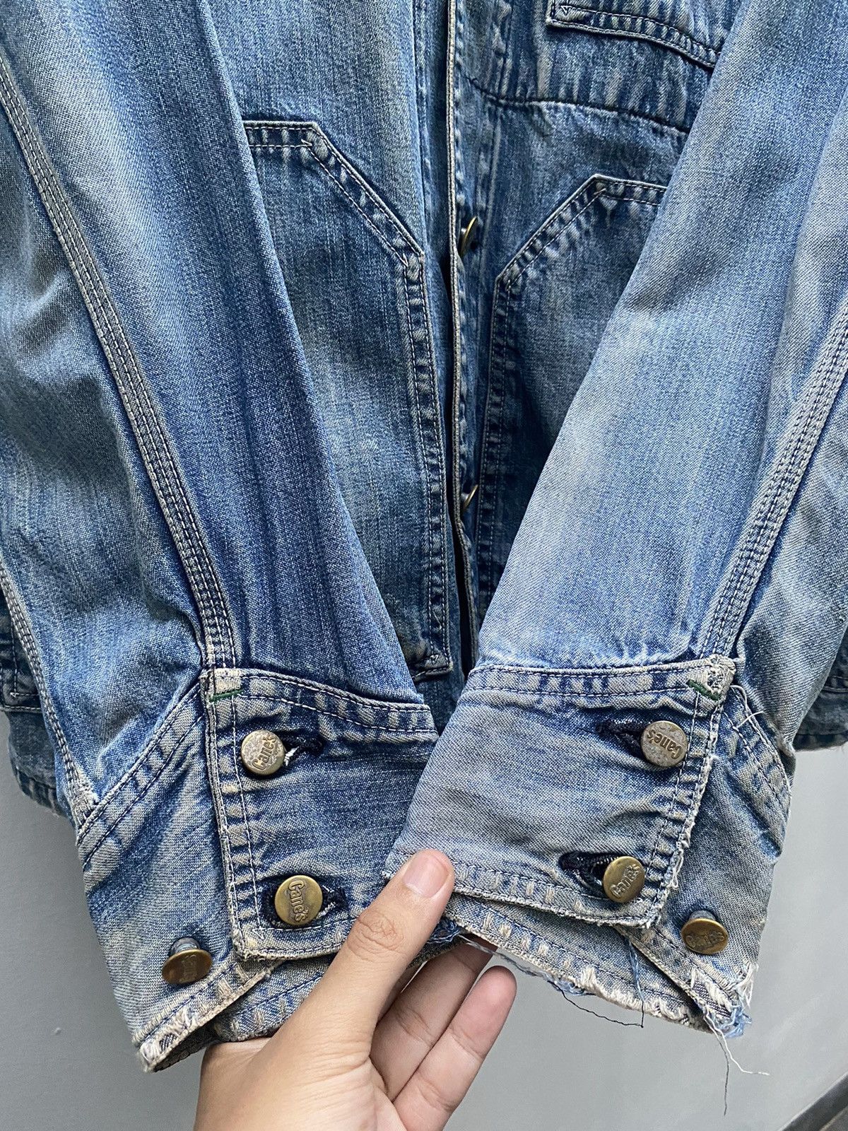 Sugar Cane Distressed Sugar Cane Chore Denim Jacket Toyo Enterprise Size US L / EU 52-54 / 3 - 5 Thumbnail