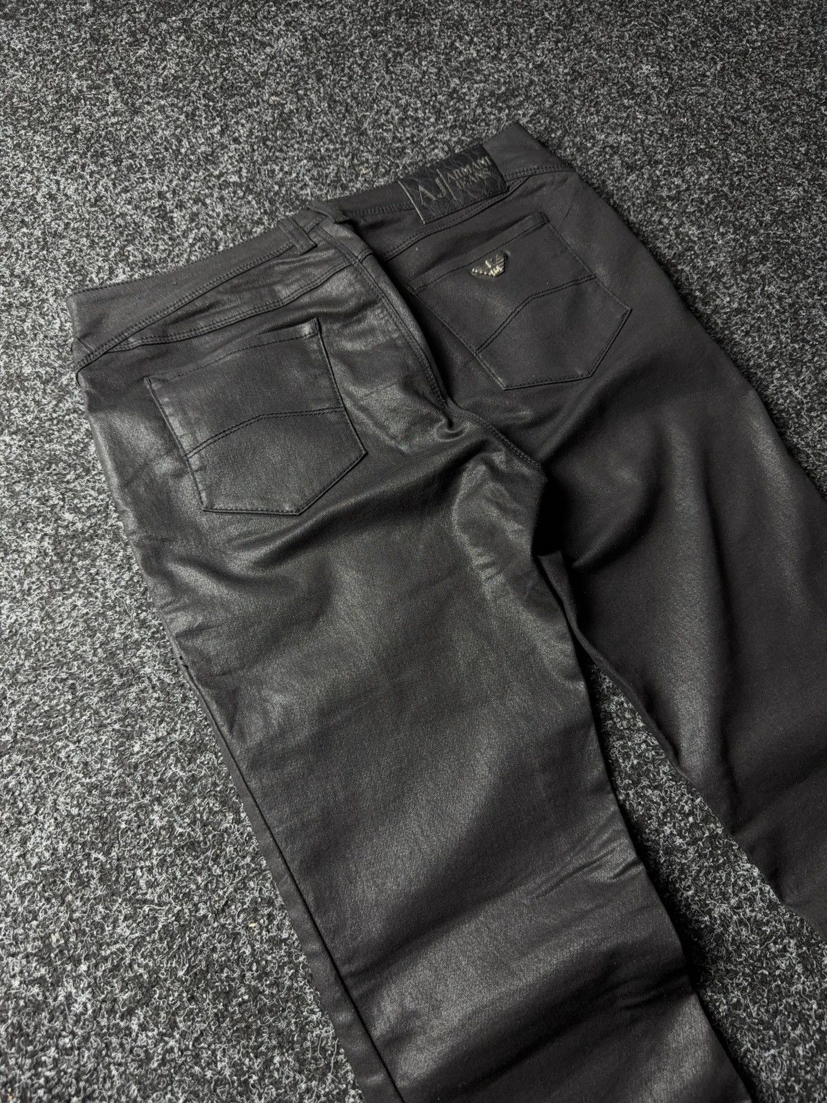 Armani Vintage 00s Luxury Designer Armani Jeans Tessuto skiny pants Size 30" / US 8 / IT 44 - 15 Thumbnail
