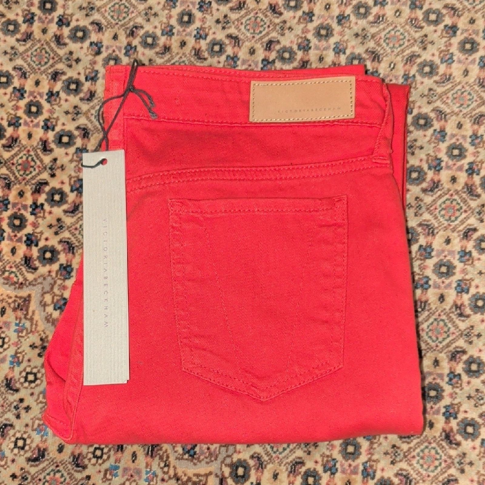 Victoria Beckham Victoria Beckham Red Women's Jeans Size 29 Size 29" - 1 Thumbnail