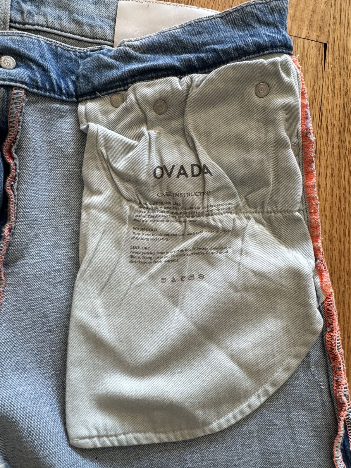 Ovadia & Sons Ovadia & Sons Distressed Slim Fit Denim Men’s Size 32x32 Size US 32 / EU 48 - 15 Thumbnail