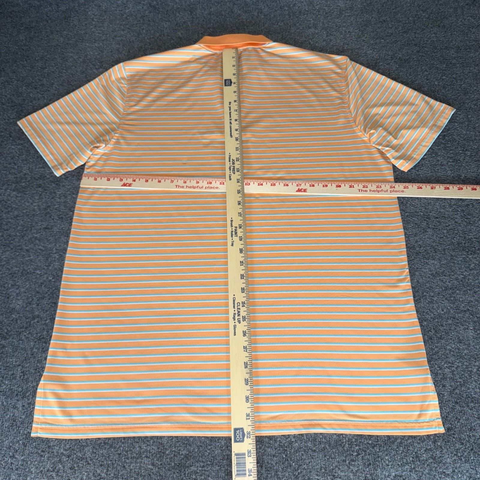 Southern Tide Southern Tide Polo Shirt Men XL Orange Striped Tide To Trail Size US XL / EU 56 / 4 - 4 Thumbnail