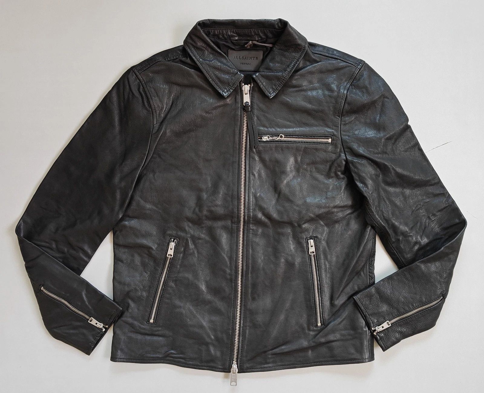 Allsaints ALLSAINTS Brett Men's Leather jacket FTP/5017 Size US M / EU 48-50 / 2 - 1 Thumbnail