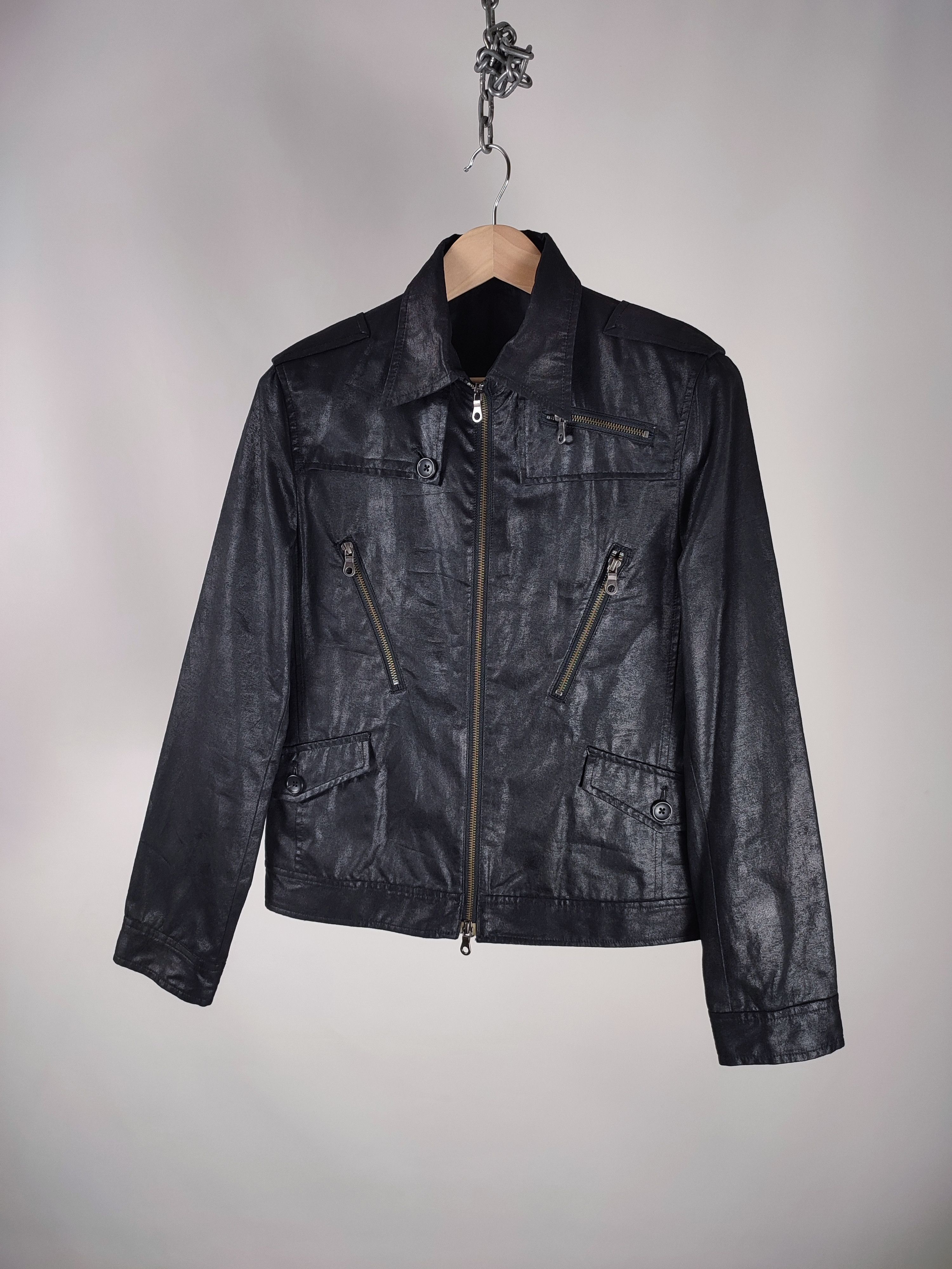 Japanese Brand Buona Giornata Japanese Polyurethane Leather Zip Moto Jacket Size L / US 10 / IT 46 - 1 Thumbnail