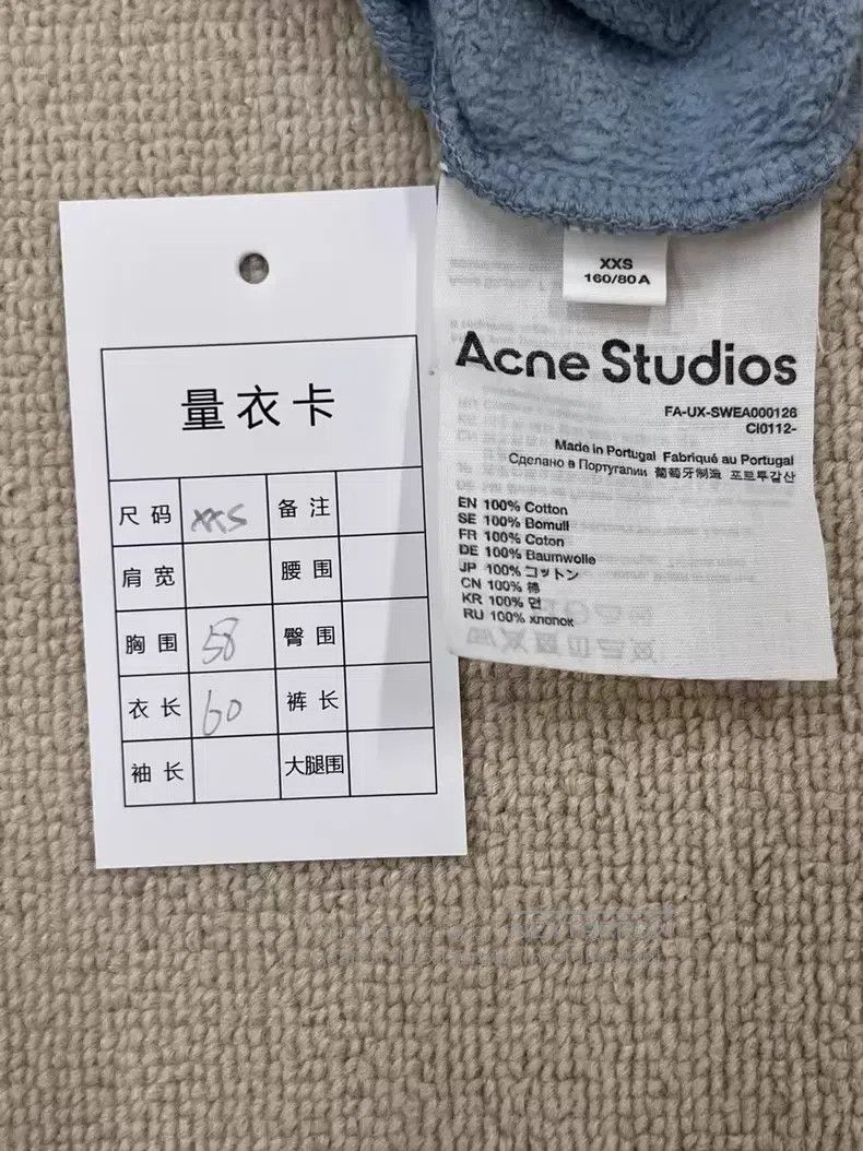 Acne Studios Acne Studios Washed Distressed Labeled Relaxed Round Neck Size US XXS / EU 40 - 6 Thumbnail