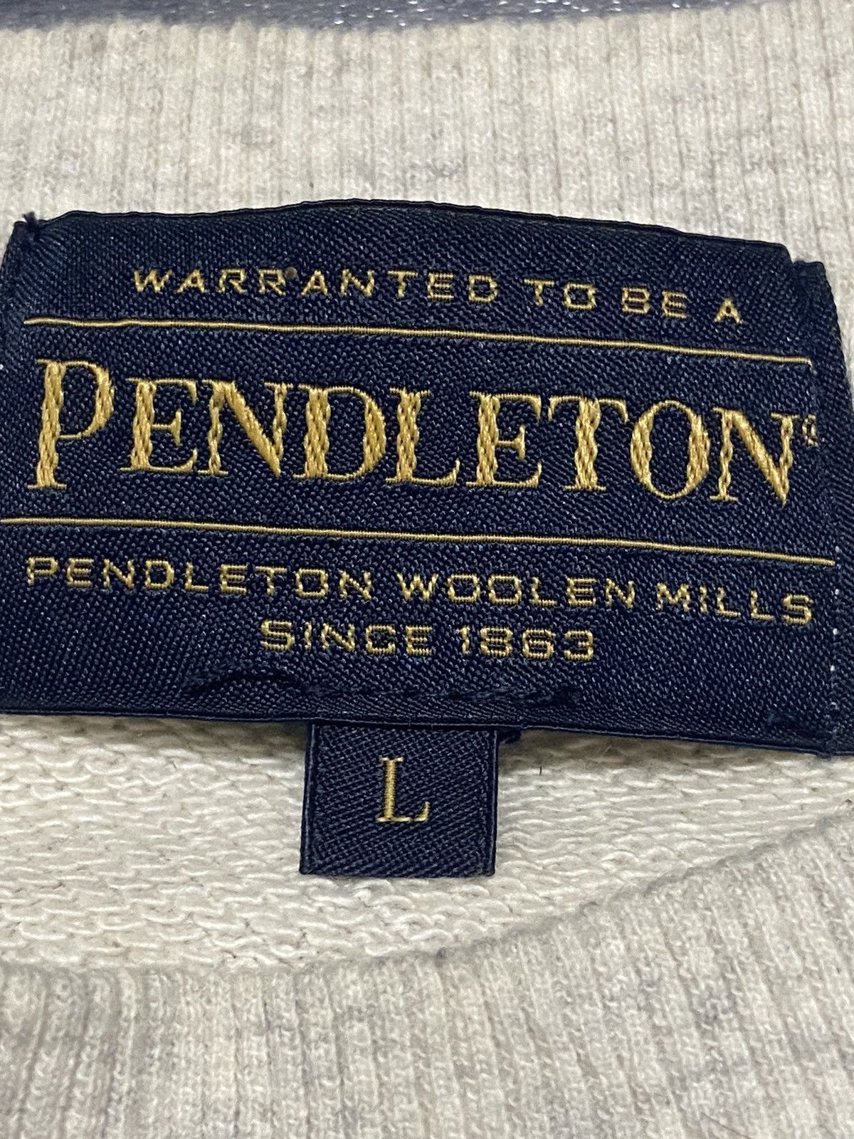 Pendleton Pendleton Oversized Crewneck Pullover Sweatshirt Size US L / EU 52-54 / 3 - 4 Thumbnail