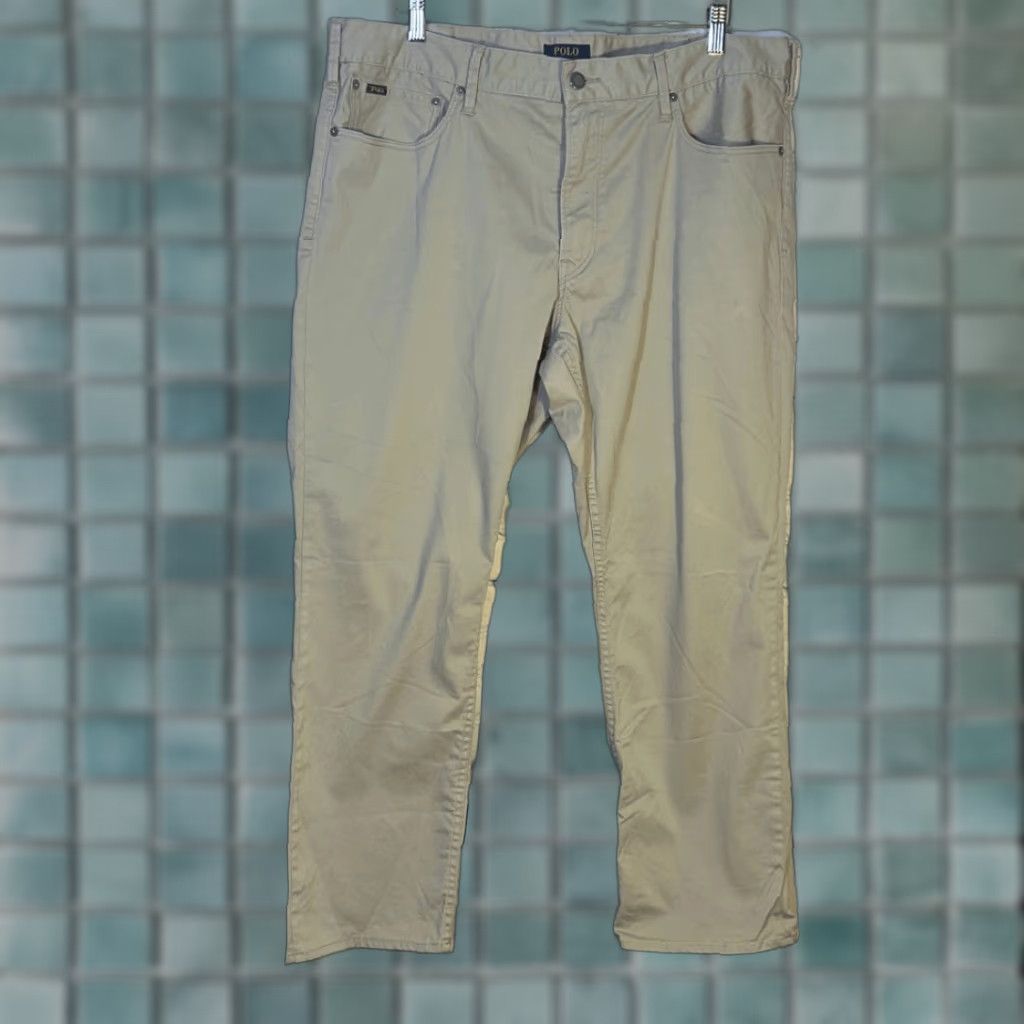 Polo Ralph Lauren Polo Ralph Lauren Pants Mens 38 The Prospect Straight Chino Pants Trousers Tan 29 In Straight Mens 38 Chino Pants Trousers Size US M / EU 48-50 / 2 - 1 Thumbnail