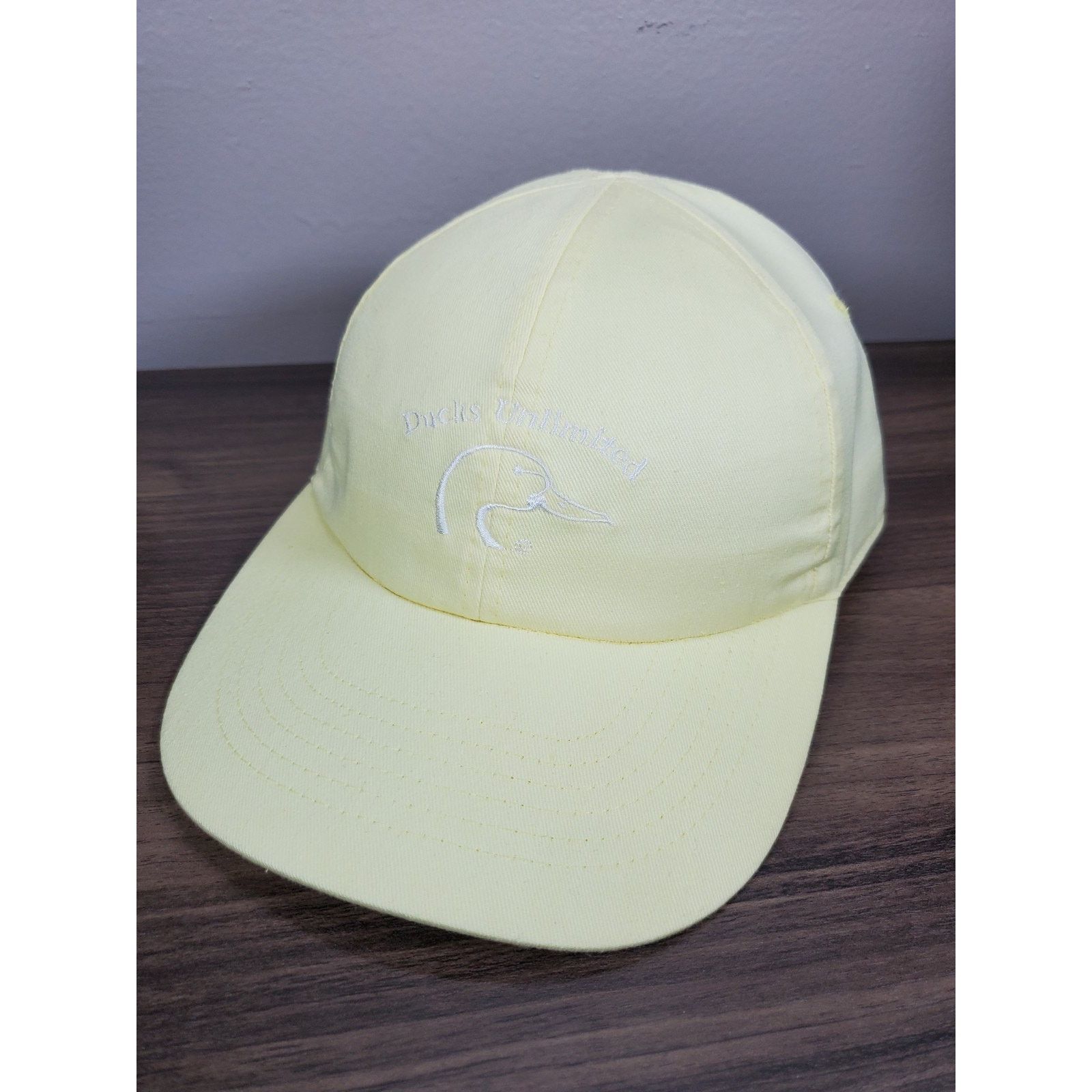 Vintage Ducks Unlimited Light Yellow Hat Hunting Cap Mallard Duck Size ONE SIZE - 1 Thumbnail