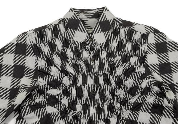 Other Comme Des Garcons size F Black Vintage Plaid Design Shirt Size L / US 10 / IT 46 - 4 Thumbnail