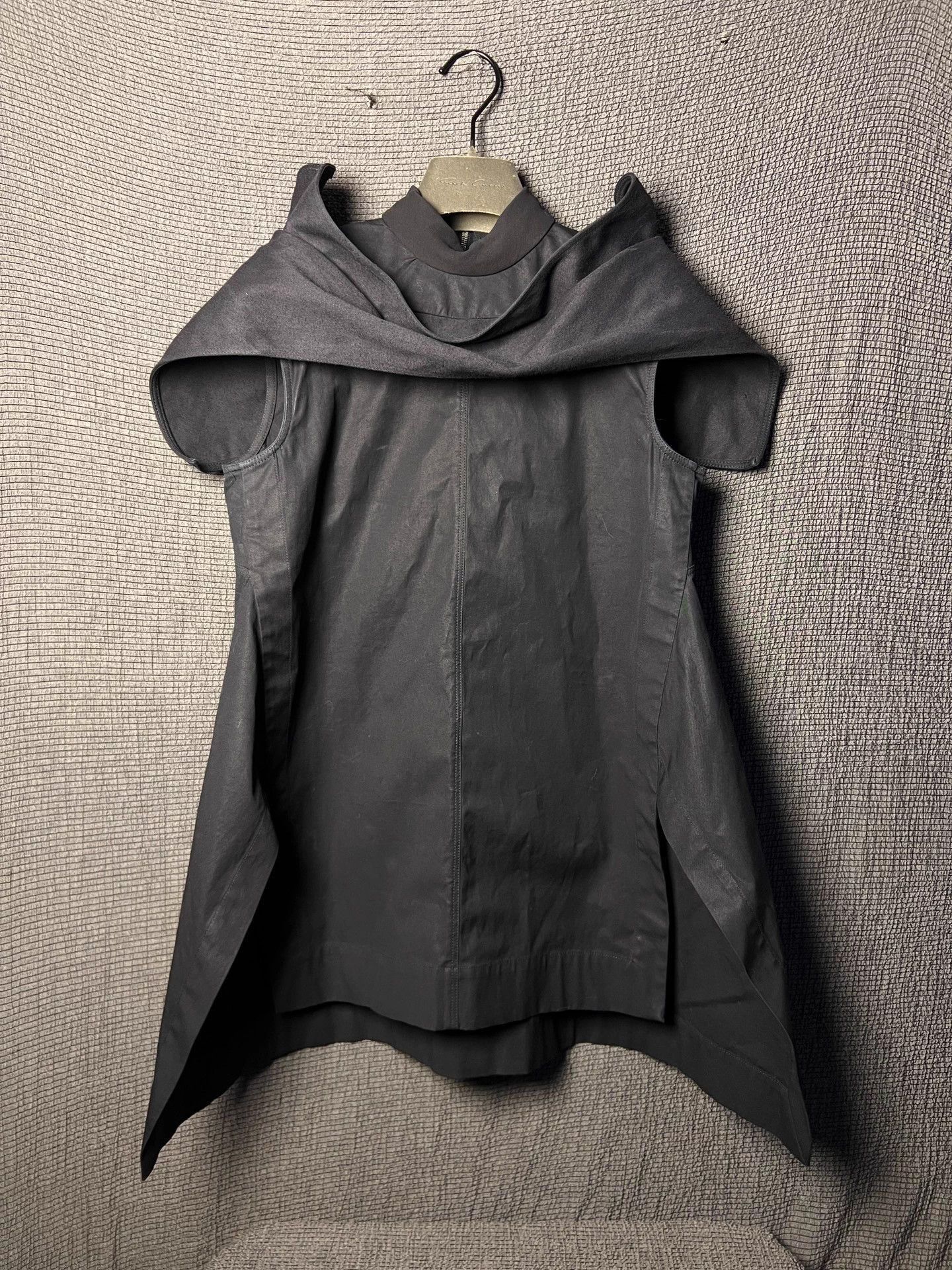 Rick Owens Black Sleeveless Asymmetrical Cowl Neck Top Size US XS / EU 42 / 0 - 1 Thumbnail