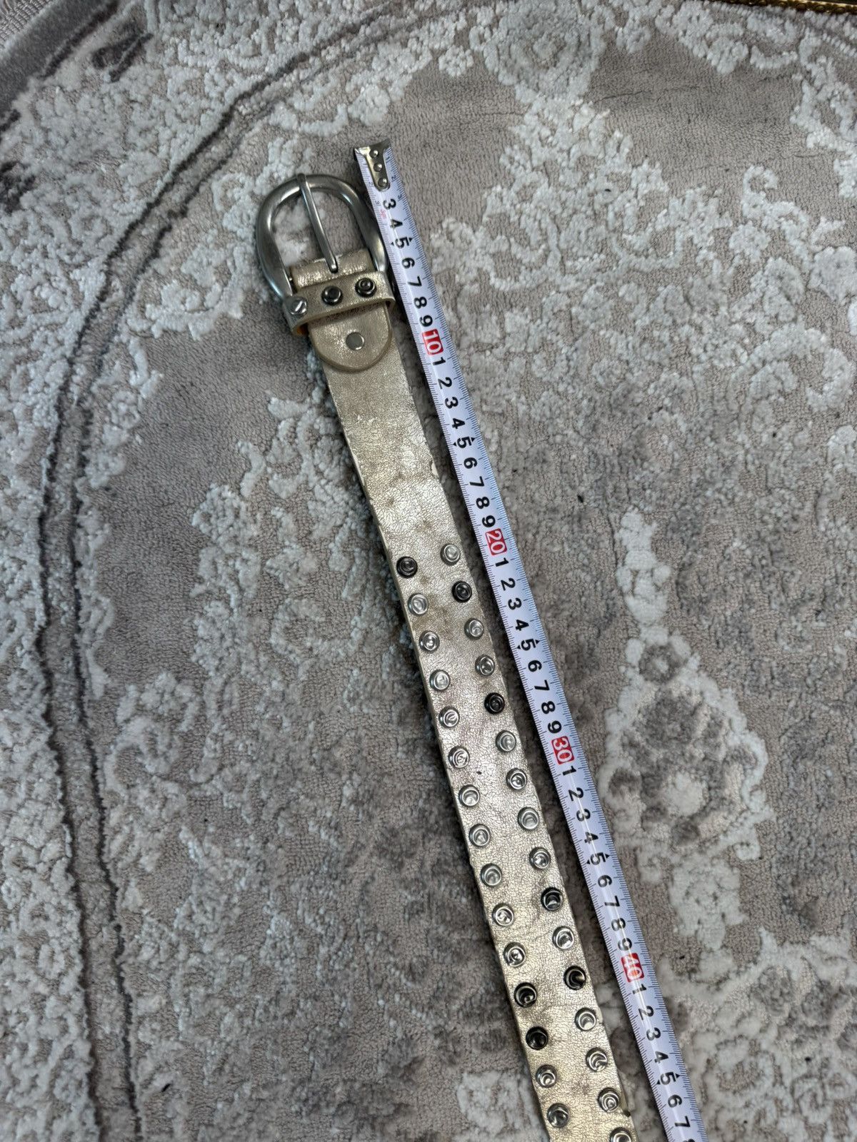 Japanese Brand 00ʼS NUMBER NINE STYLE JAPAN LEATHER Y2K BELT ARCHIVE BLACK Size ONE SIZE - 5 Thumbnail