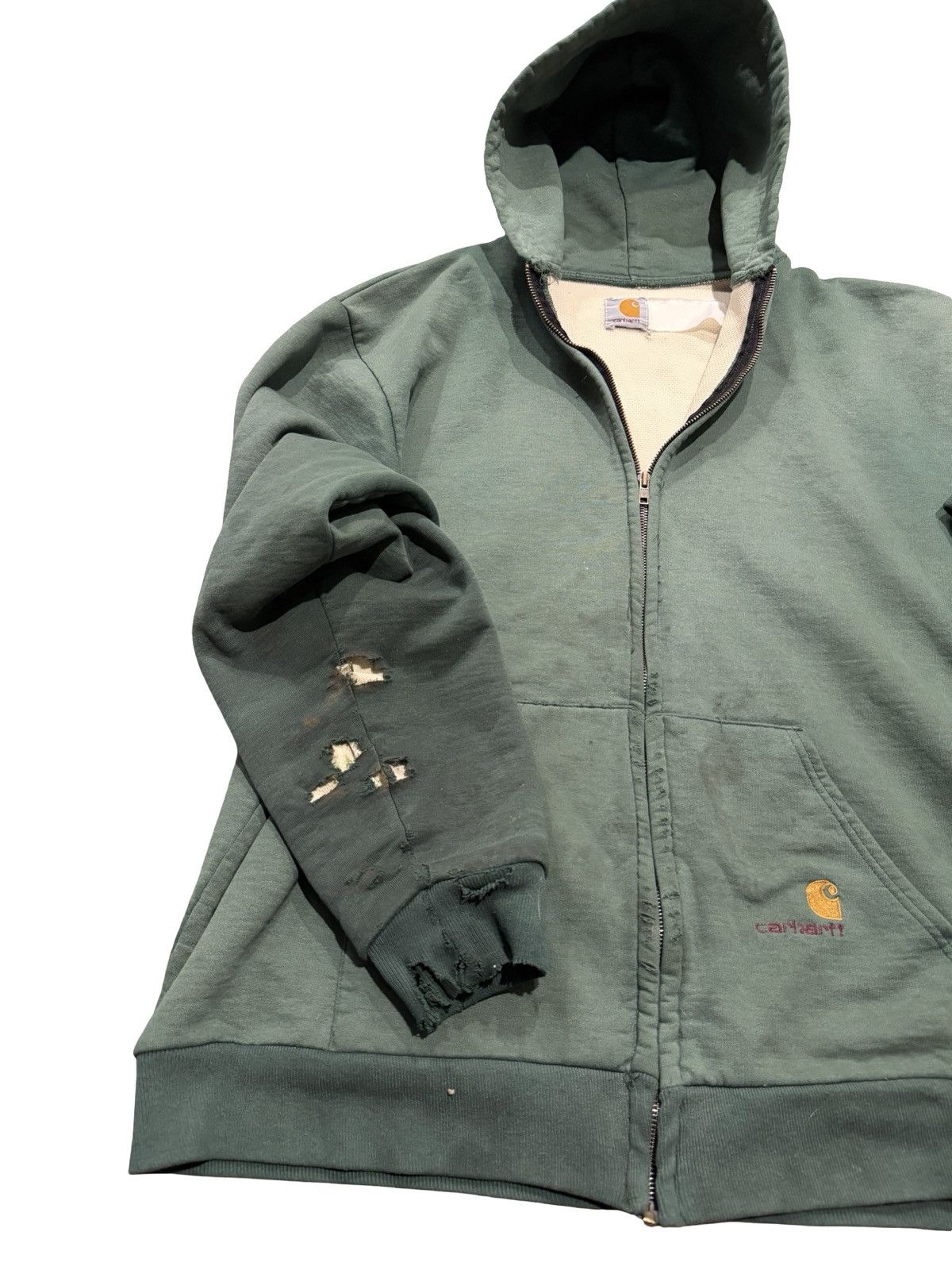 Carhartt Vintage Thermal-Lined Carhartt Zip-Up Hoodie Size US XL / EU 56 / 4 - 8 Thumbnail