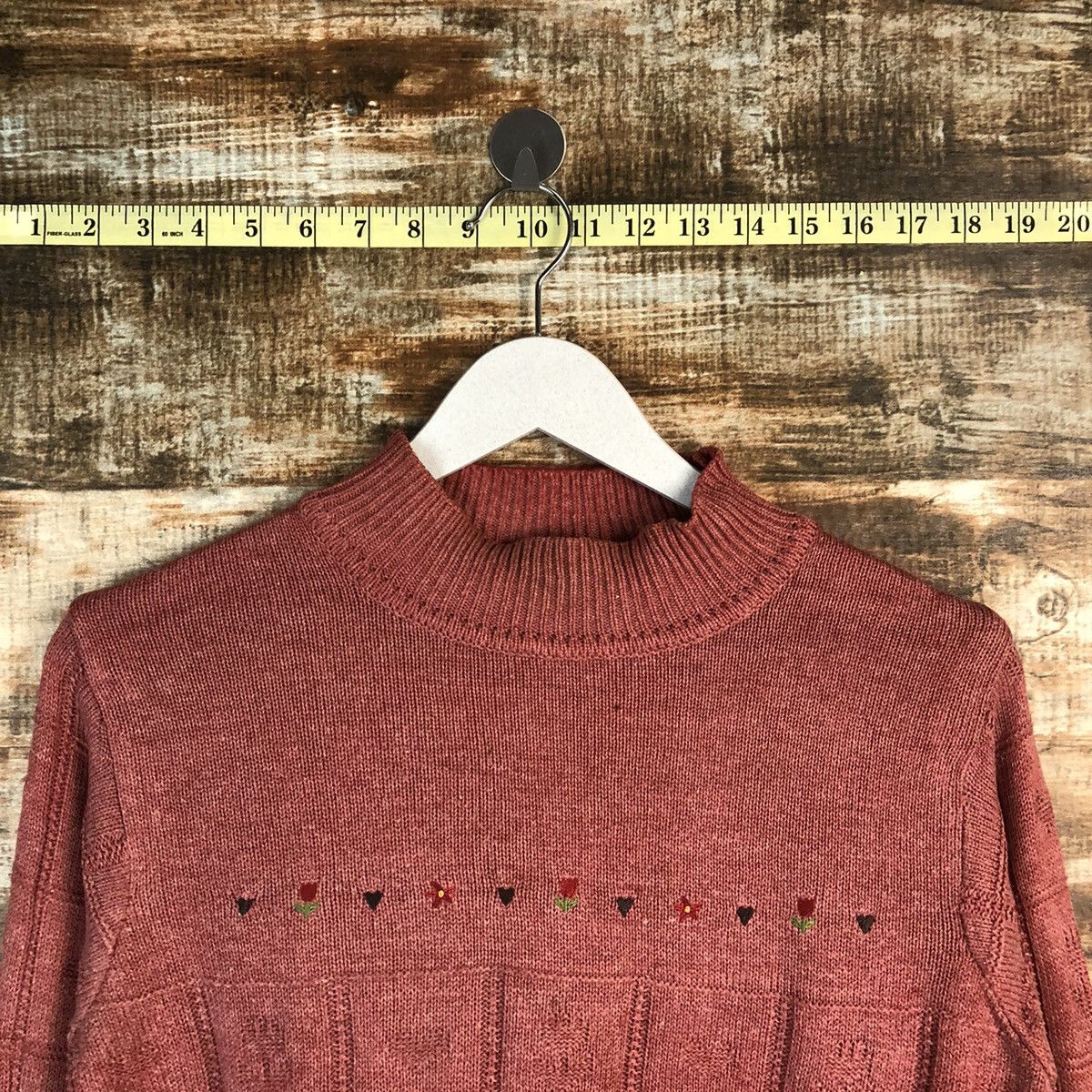Homespun Knitwear × Japanese Brand T Bis Studio Pink Knitwear #A1775 Size M / US 6-8 / IT 42-44 - 4 Thumbnail
