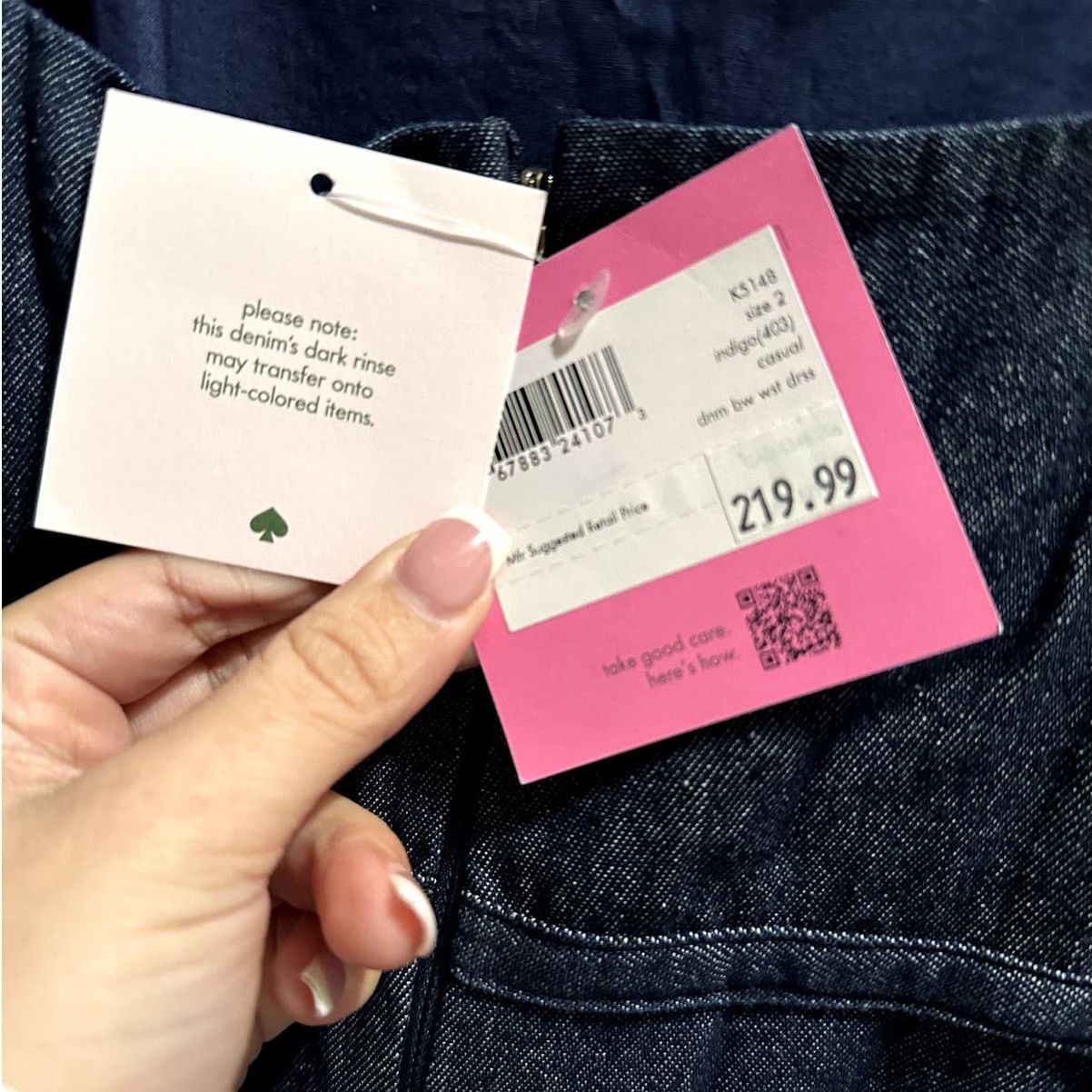 Kate Spade Kate Spade Denim Bow-waist Casual Dress in Indigo Size 2 Size XS / US 0-2 / IT 36-38 - 12 Thumbnail