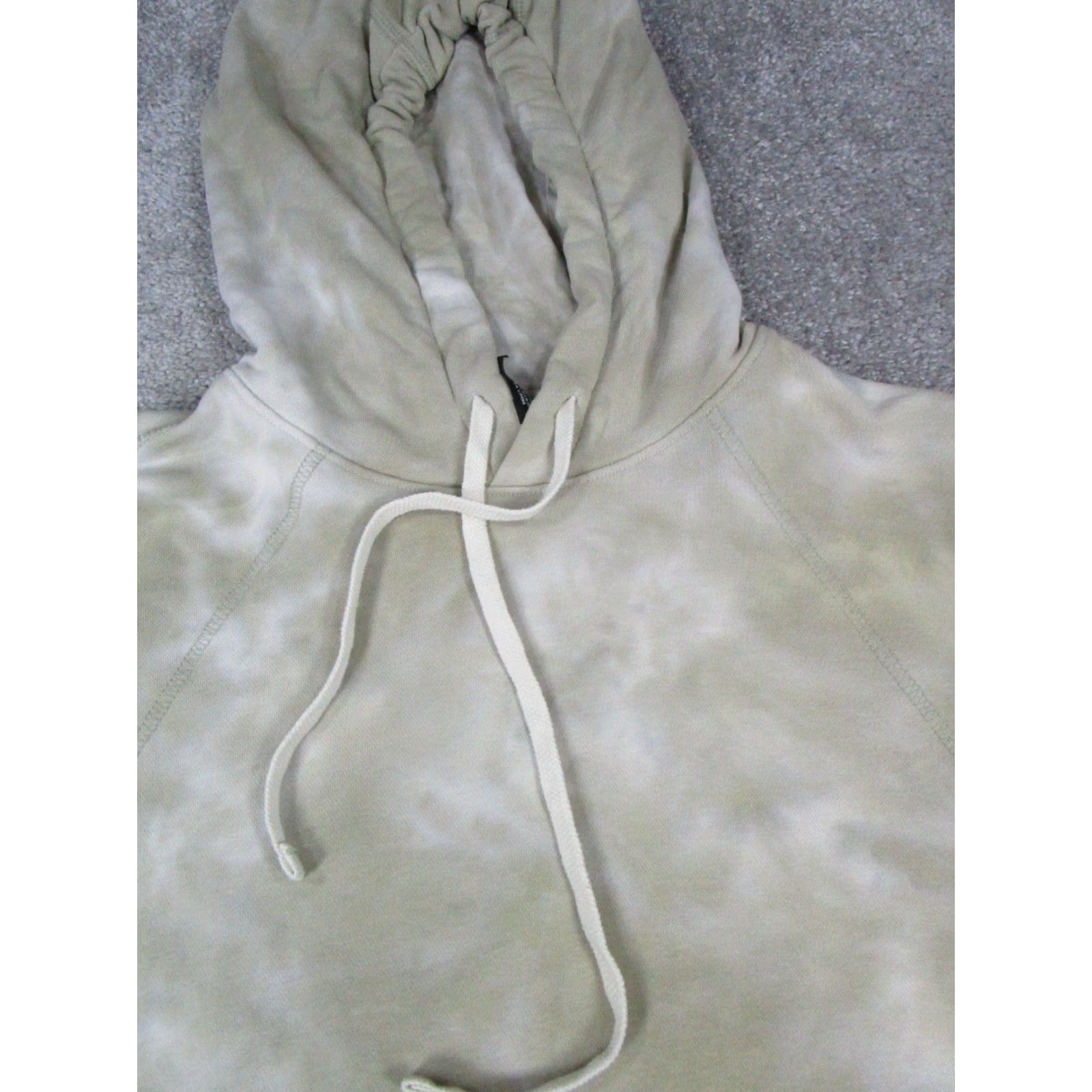 Nike Nike Hoodie Womens XS Beige White Cotton Pullover Crew Neck Tie Dye Regular Fleece Gym & Training Womens Size XS / US 0-2 / IT 36-38 - 2 Thumbnail