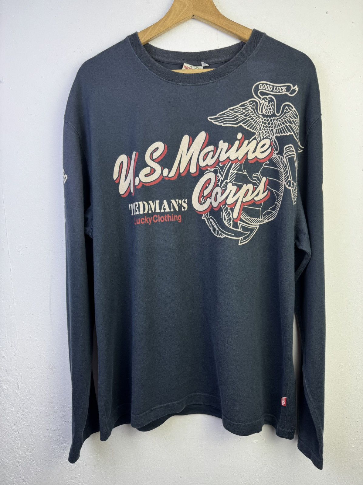 Tedman Ted Company Tedman's U.S. Marine Corps long-sleeve t-shirt. Size US L / EU 52-54 / 3 - 3 Thumbnail