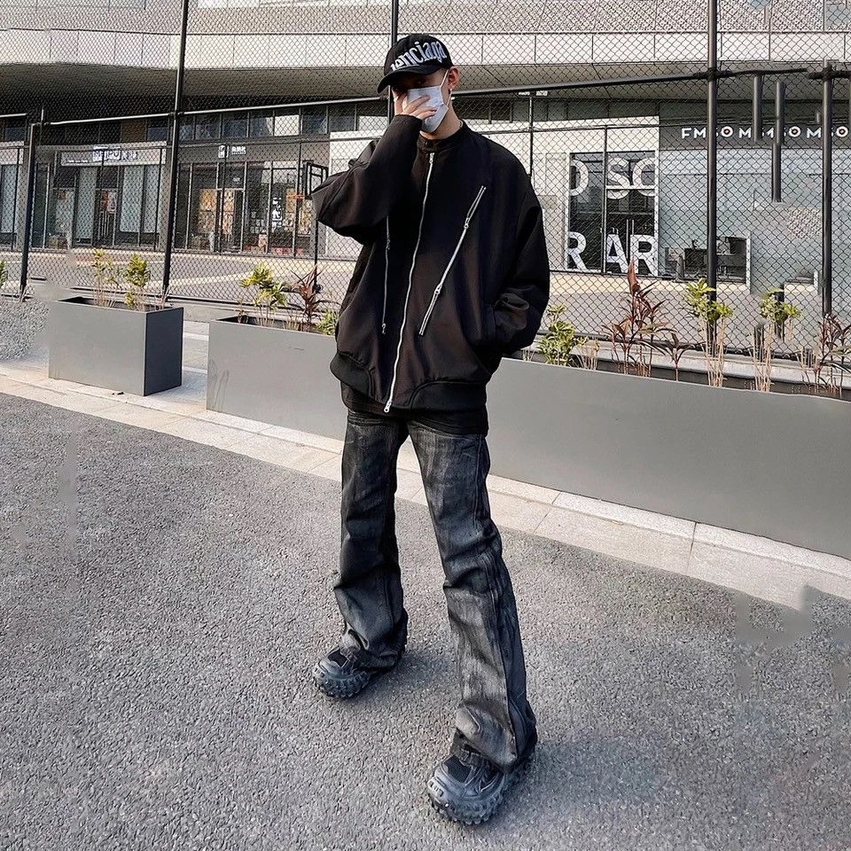 Japanese Brand × Vintage Black Vintage Jeans Men Baggy Streetwear Casual Size US 35 - 5 Thumbnail