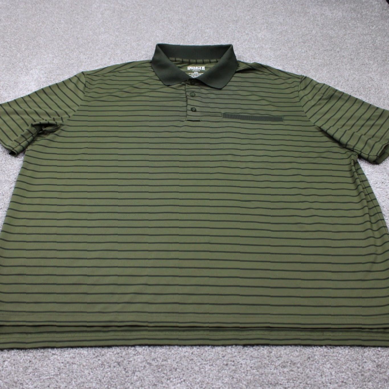 Vintage Duluth Knuckledown Polo Shirt Mens 2XL Green/Black Short Sleeve with Pocket Polo Shirt Size US XXL / EU 58 / 5 - 2 Thumbnail