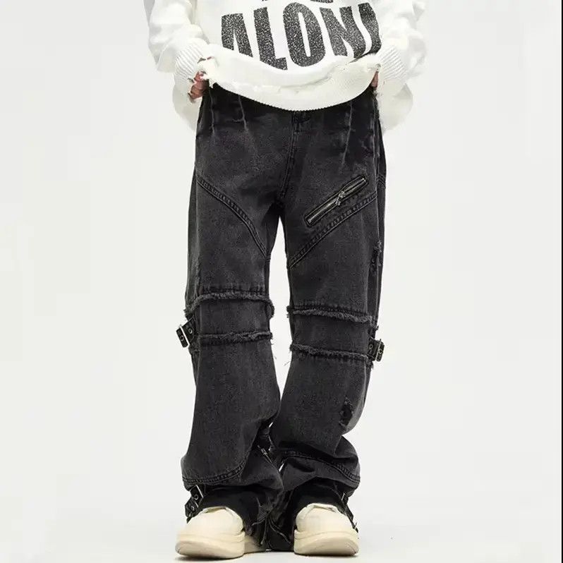 Japanese Brand Kanye Y2K black cargo pants Size US 32 / EU 48 - 1 Thumbnail