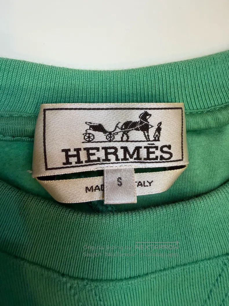 Hermes Hermes Spring/Summer Cyan Green Short Sleeve Size S / US 4 / IT 40 - 3 Thumbnail