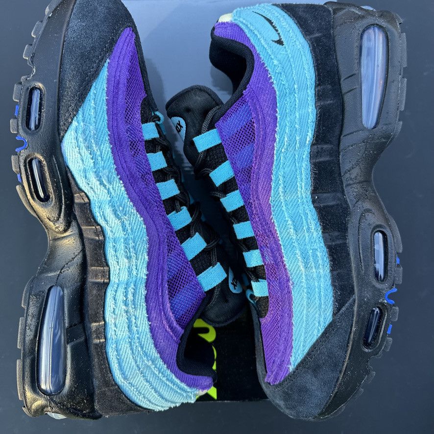 Nike Size 10 - Nike Air Max 95 Custom Skeletor Hand Dyed Size US 10 / EU 43 - 13 Thumbnail