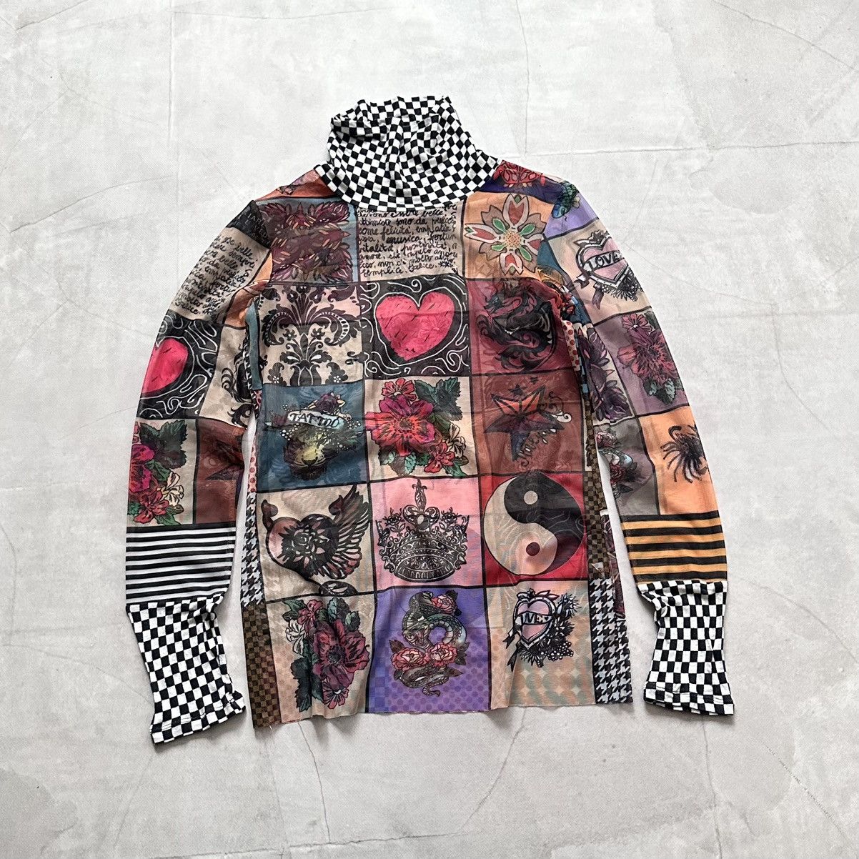 Hysteric Glamour × Undercover Mesh Top Tattoo Long Sleeve T Shirt Sarah Pacini JPG Vibe Size L / US 10 / IT 46 - 1 Thumbnail
