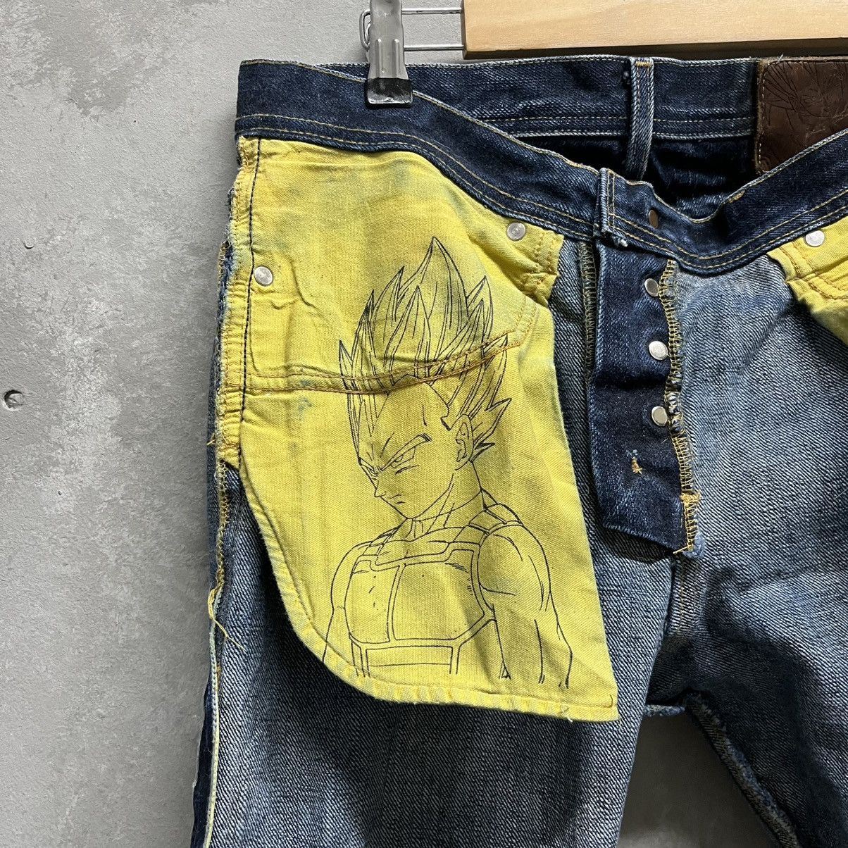 Naked & Famous Naked & Famous x Dragon Ball Z “Vegeta” Selvedge Denim Rare Size US 34 / EU 50 - 18 Thumbnail