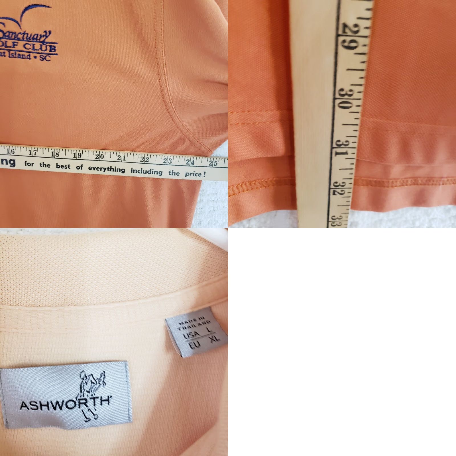 Vintage VINTAGE Ashworth Polo Shirt Mens XL Orange Sanctuary Golf Course Cat Island Size US XL / EU 56 / 4 - 9 Thumbnail