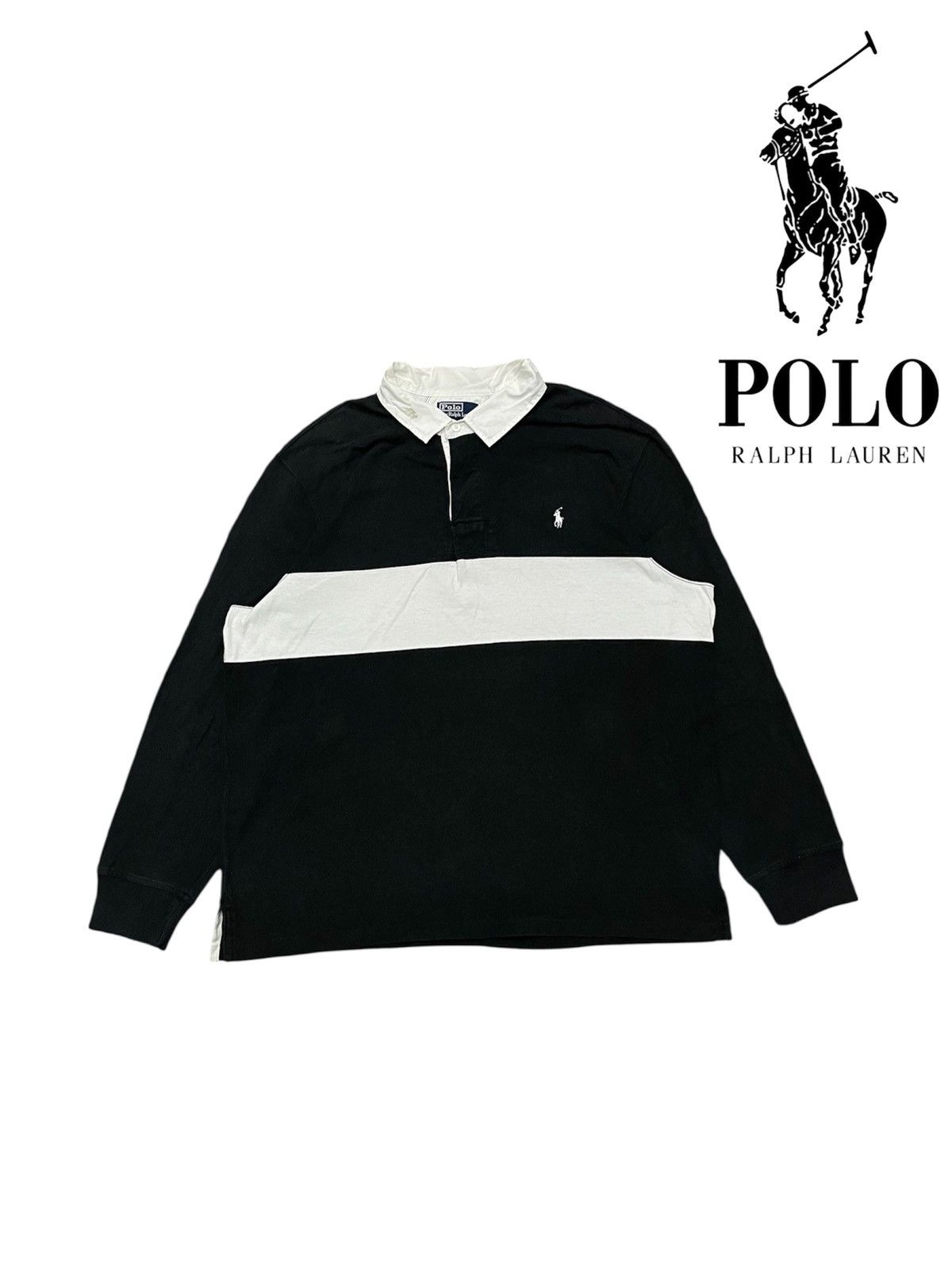 Polo Ralph Lauren VINTAGE POLO RALPH LAUREN SMALL PONY POLO LONG SLEEVE Size US XXL / EU 58 / 5 - 1 Thumbnail