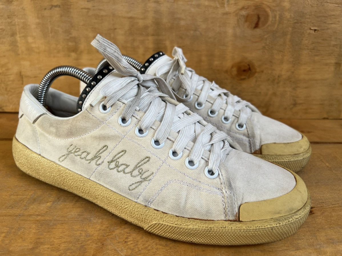 Hedi Slimane × Saint Laurent Paris Saint Laurent yeah baby sneakers Size US 9.5 / IT 39.5 - 3 Thumbnail