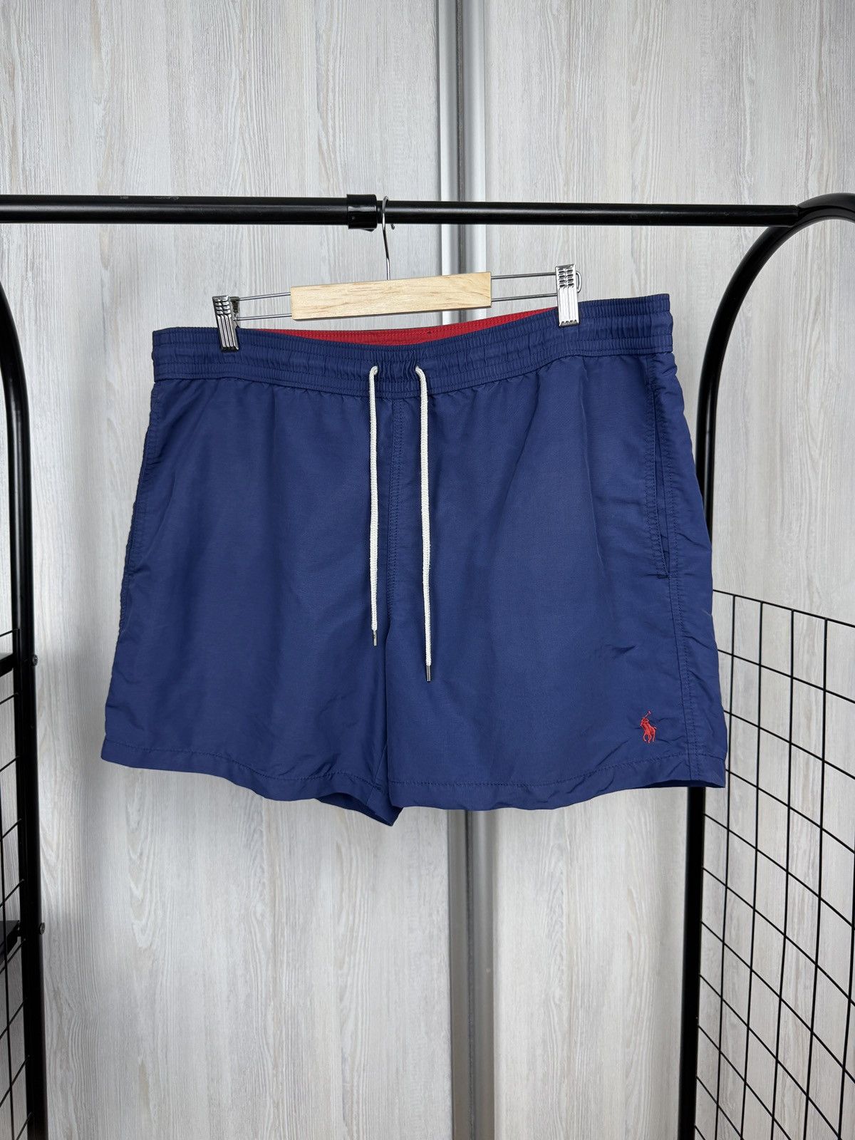 Polo Ralph Lauren Polo Ralph Lauren blue nylon small logo swim shorts Size US 36 / EU 52 - 1 Thumbnail