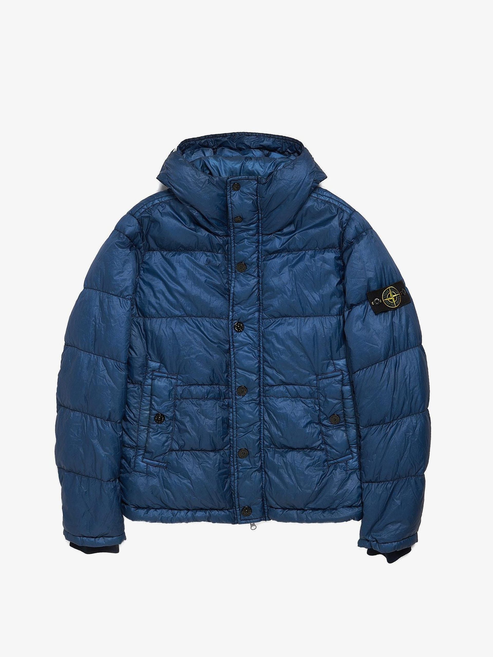 Stone Island Blue Polyamide Patched Puffer Jacket Size US M / EU 48-50 / 2 - 1 Thumbnail